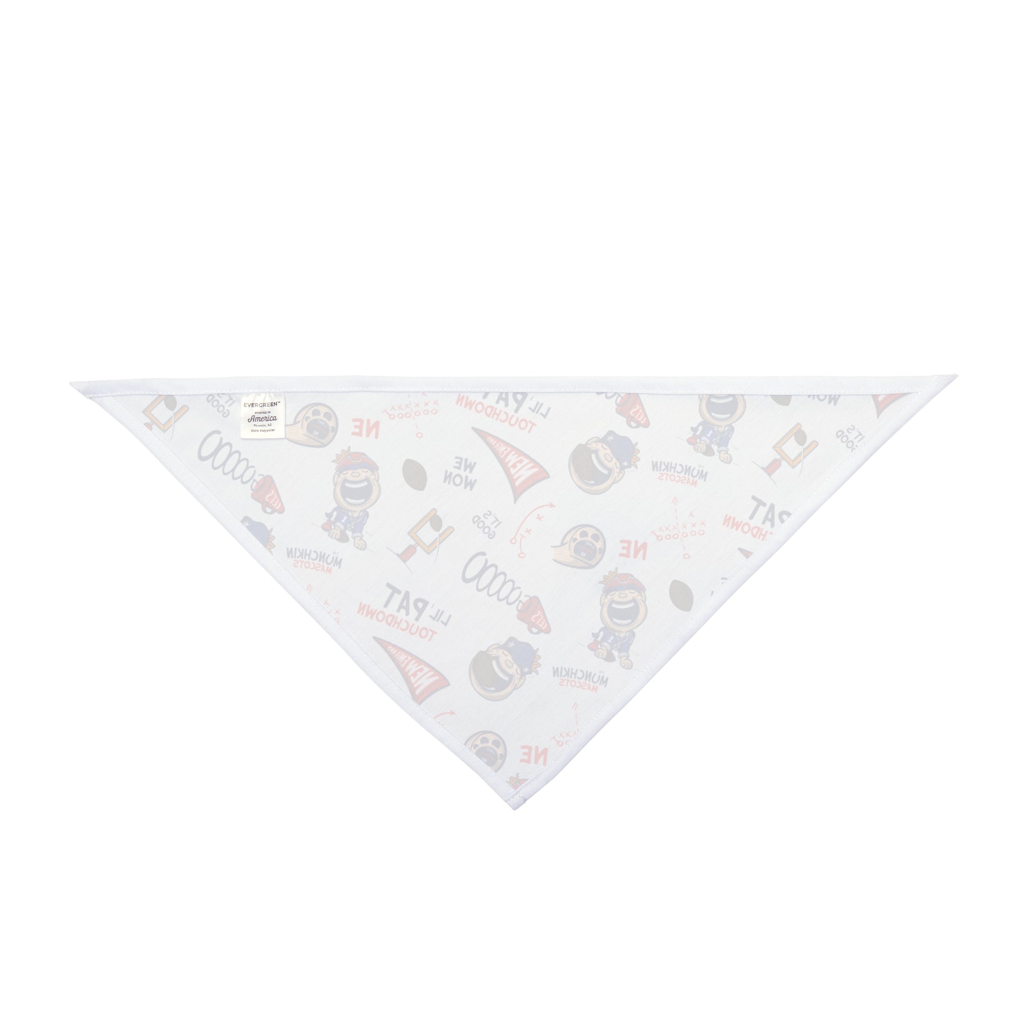 Pet Bandana - Pattern - Lil' Pat NE Football