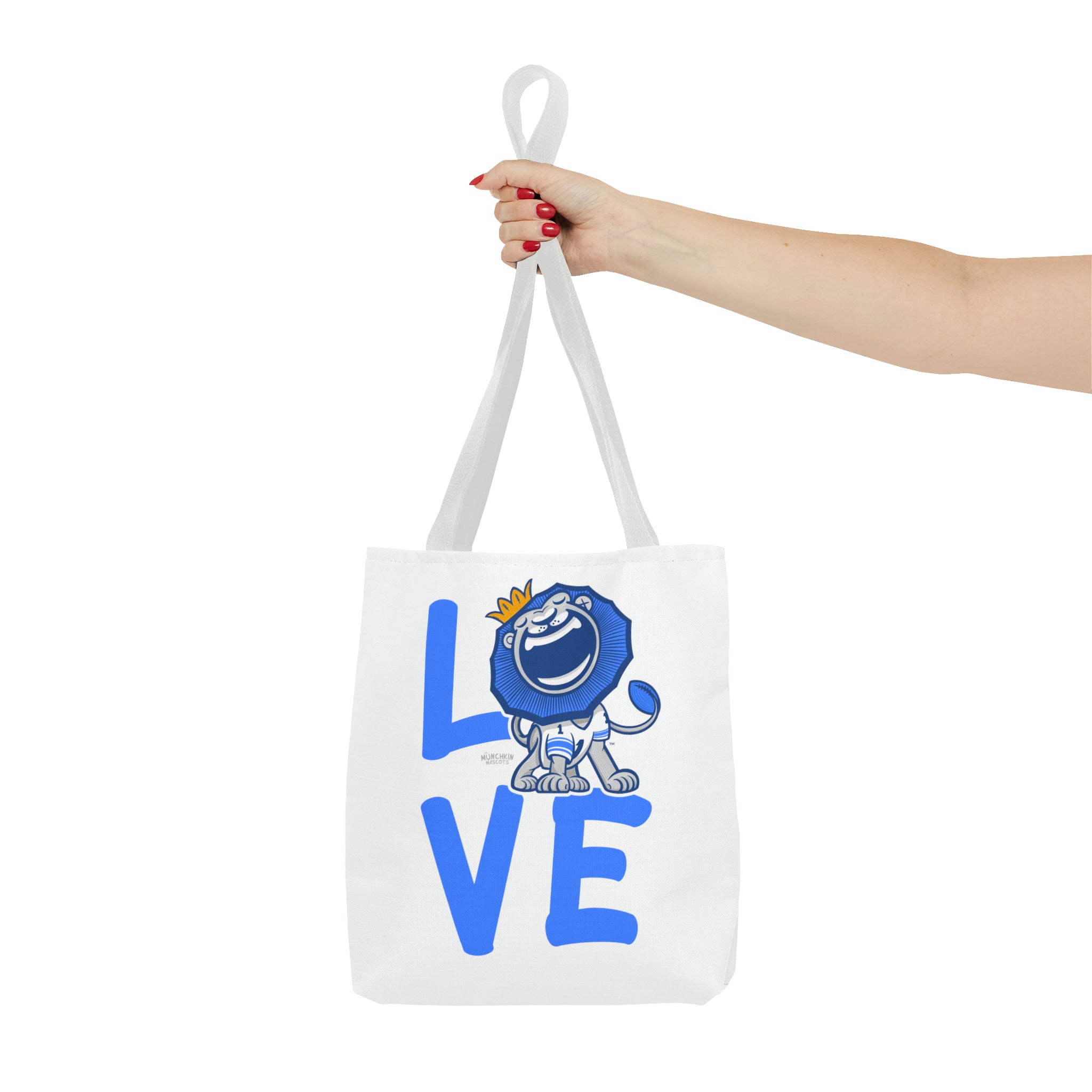 Tote Bag (AOP) - LOVE + Lets Go - Lil' Roary DET Football