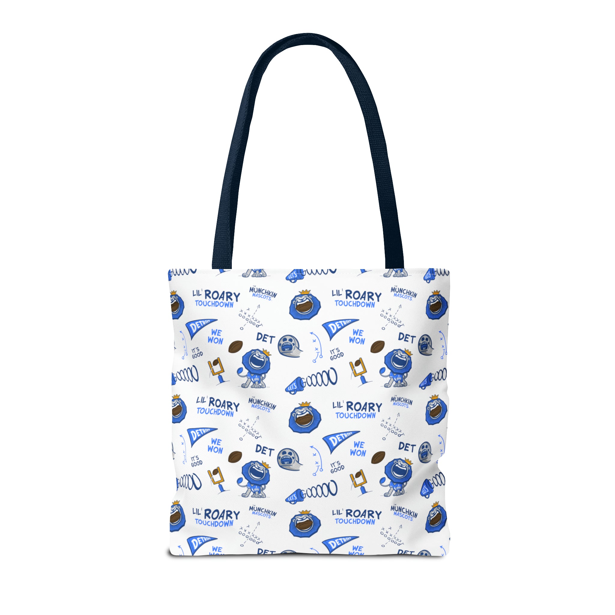 Tote Bag (AOP) - Pattern - Lil' Roary DET Football