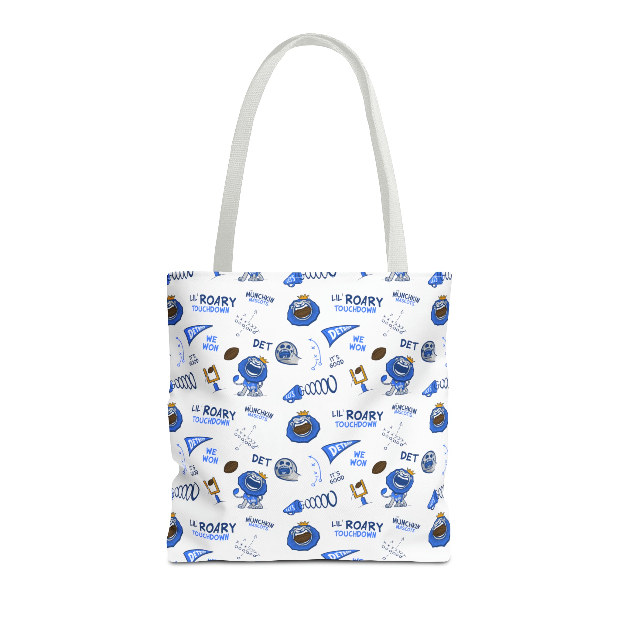 Tote Bag (AOP) - Pattern - Lil' Roary DET Football