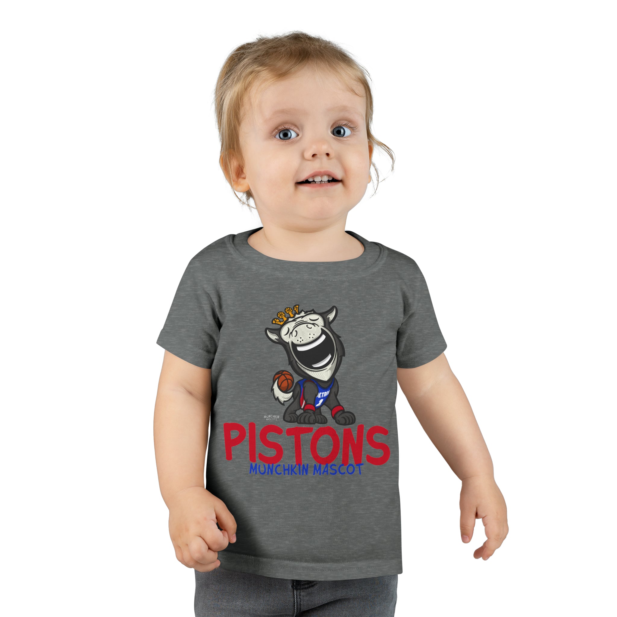 Toddler T-shirt - Munchkin Mascot - Lil' Hooper DET Basketball