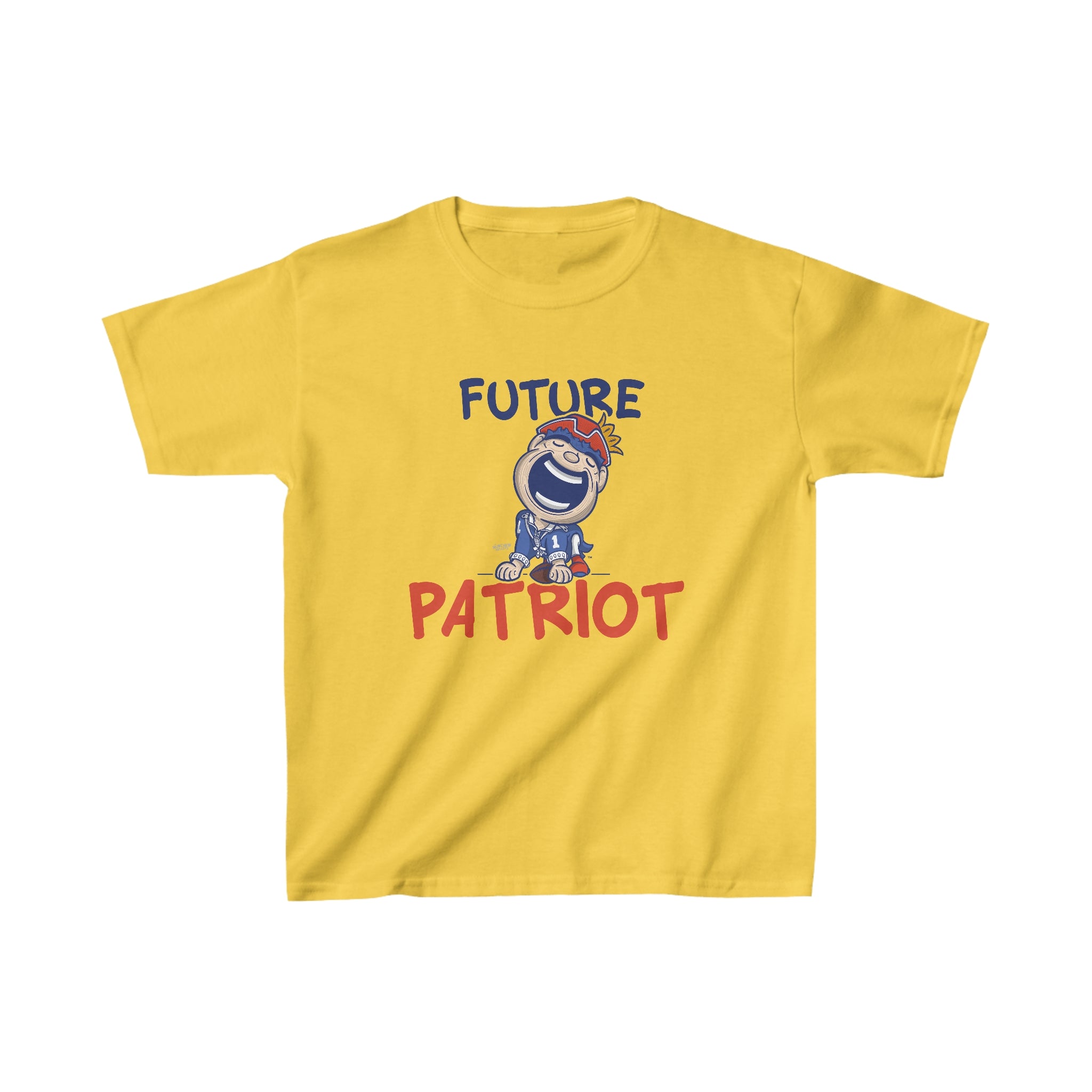 Kids Heavy Cotton™ Tee - Future Patriot - Lil' Pat NE Football