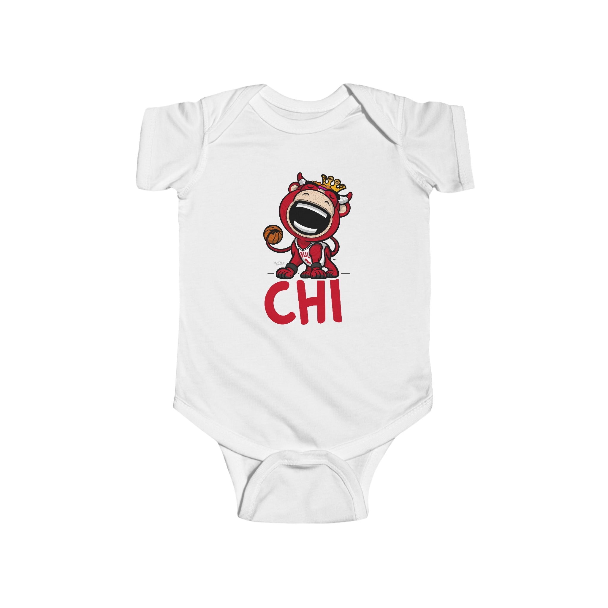 Infant Fine Jersey Bodysuit - CHI - Lil' Benny CHI Basketball