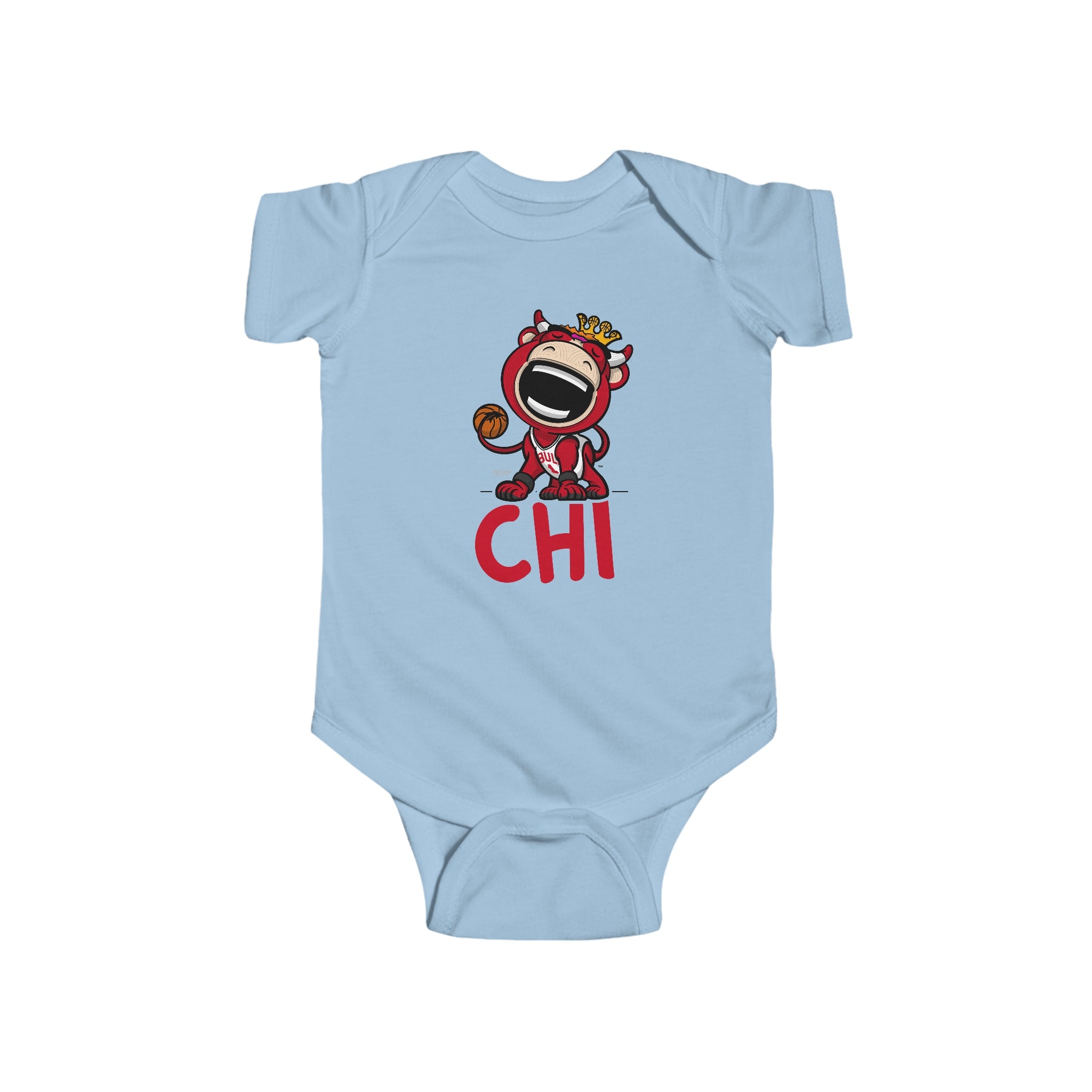 Infant Fine Jersey Bodysuit - CHI - Lil' Benny CHI Basketball