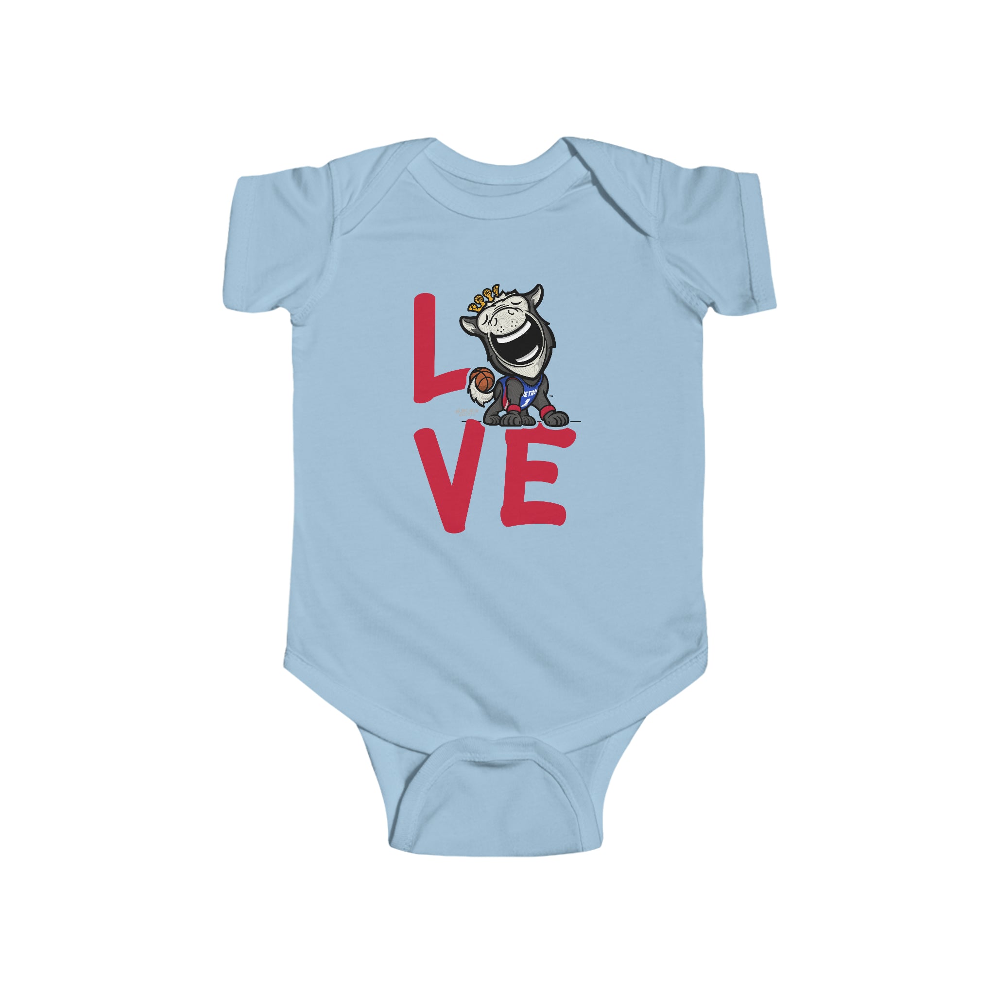 Infant Fine Jersey Bodysuit - LOVE - Lil' Hooper DET Basketball