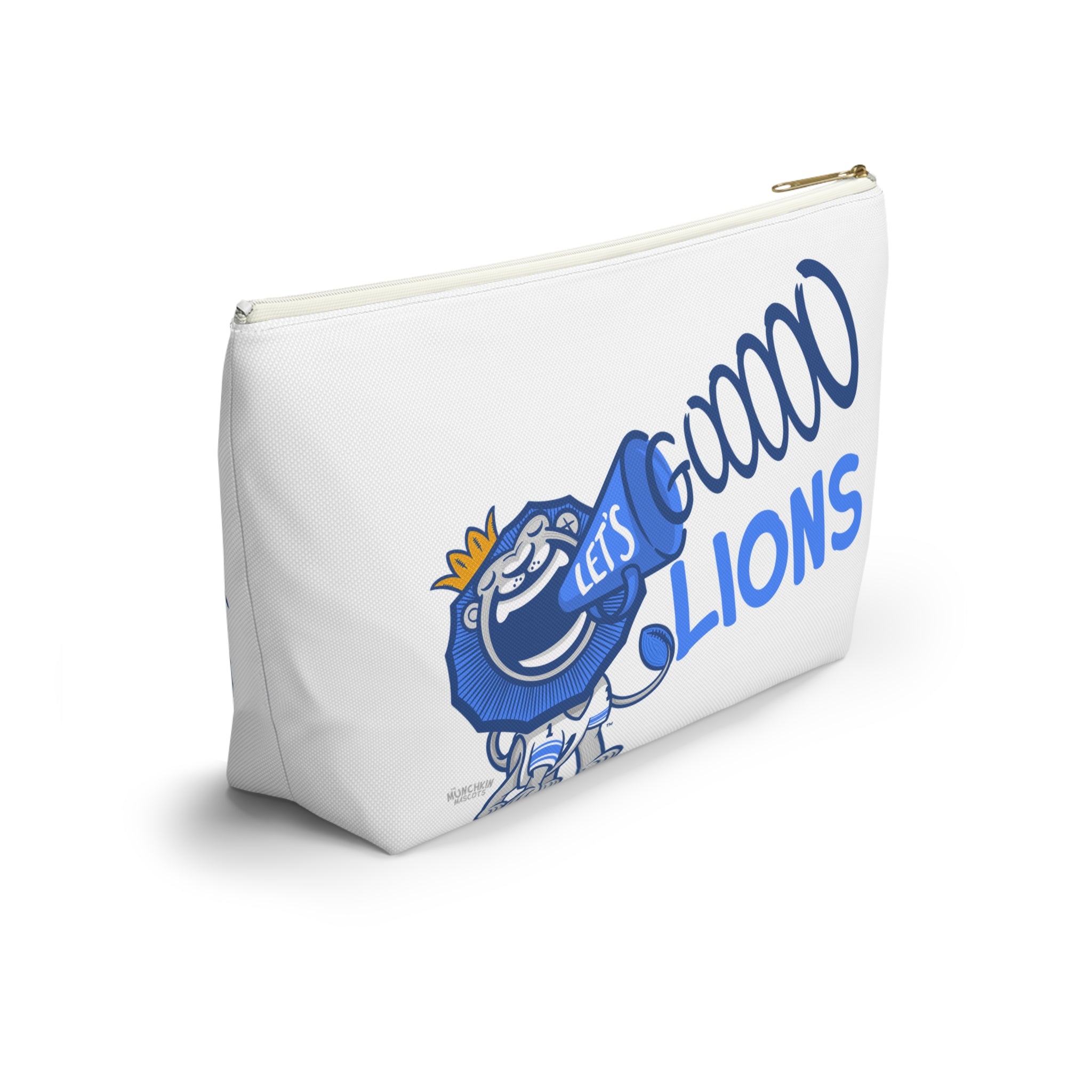 Detroit Football Accessory Pouch Lil' Roary Themed | Hand-Drawn Art | Gifts for Kids