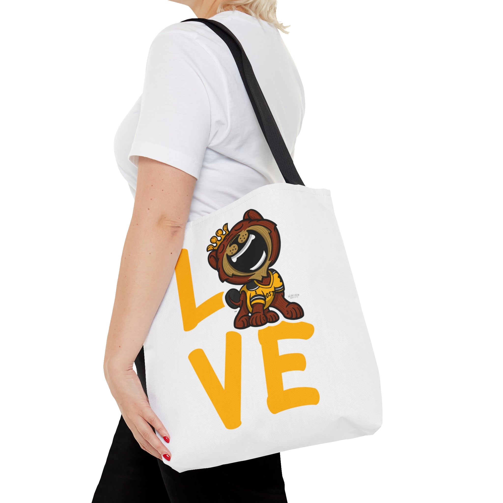 Tote Bag (AOP) - LOVE + Lets Go - Lil' Blades BOS Hockey