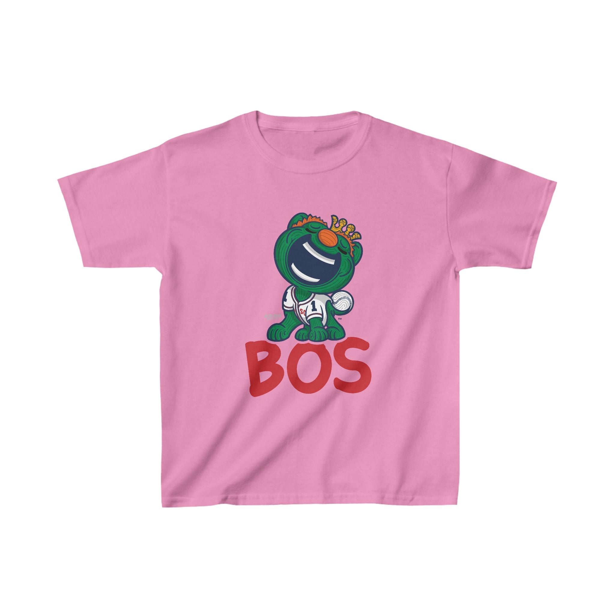 Kids Heavy Cotton™ Tee - BOS - Lil' Wally BOS Baseball