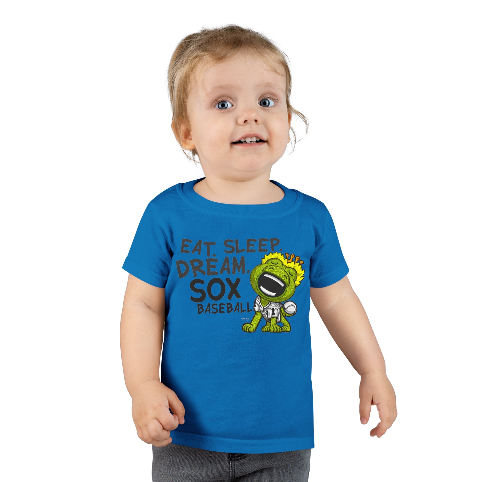 Toddler T-shirt - Eat Sleep Dream - Lil' Southpaw CHI Baseball