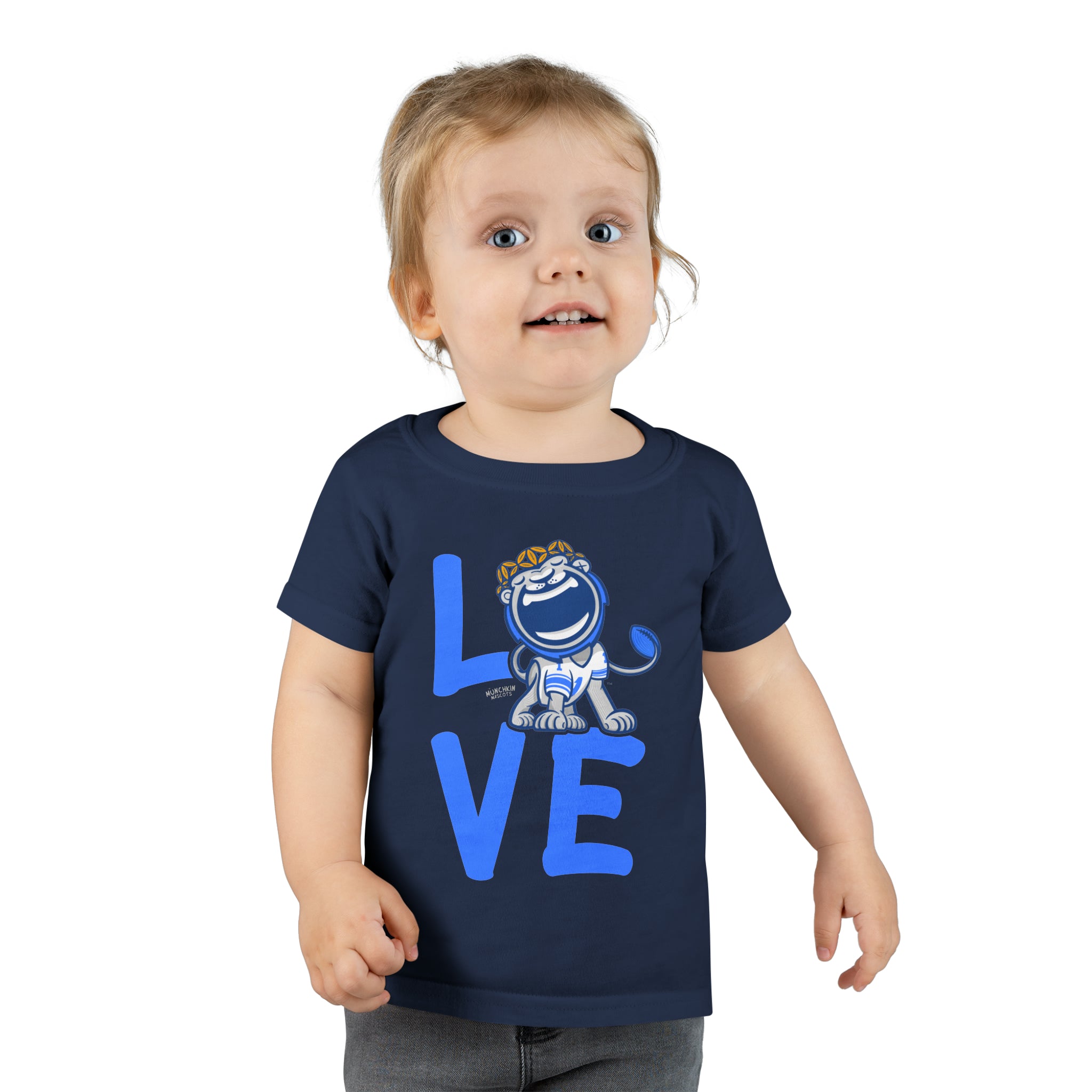 Toddler T-shirt - LOVE - Lil' Miss Roary DET Football