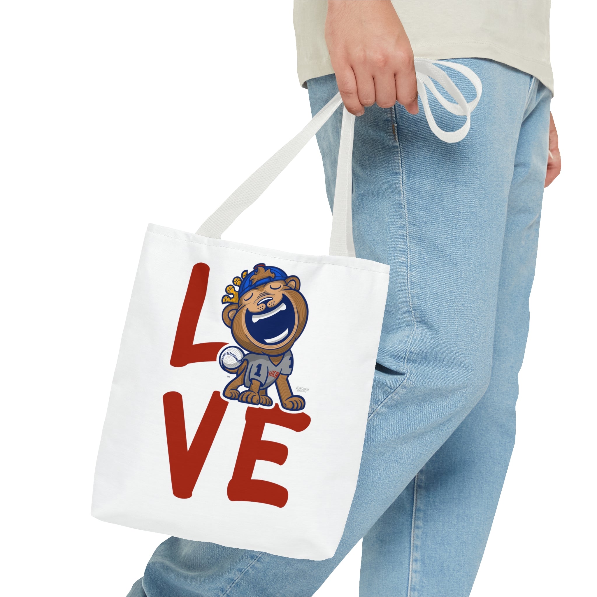 Tote Bag (AOP) - LOVE + Lets Go - Lil' Clark CHI Baseball