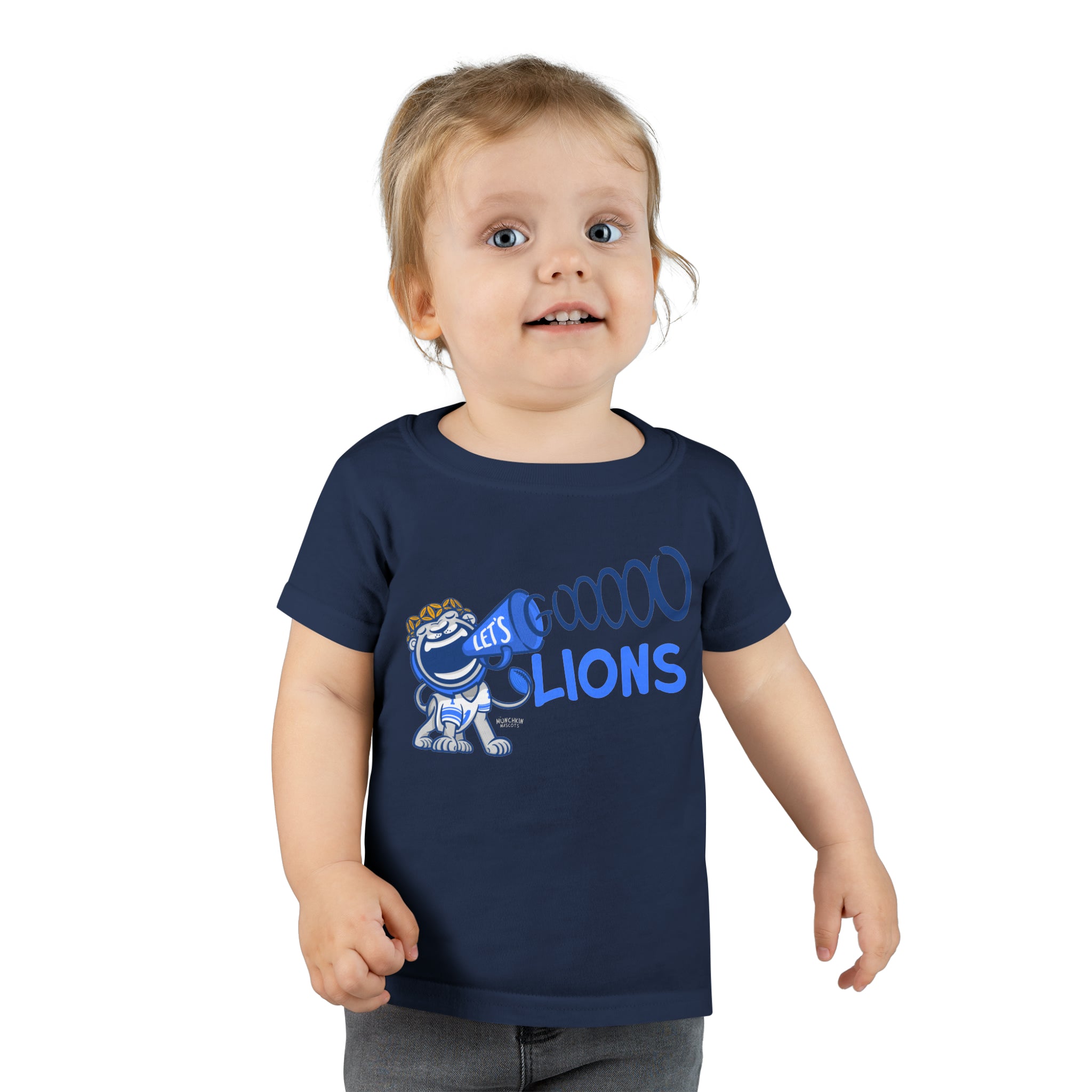 Toddler T-shirt - Lets Go - Lil' Miss Roary DET Football