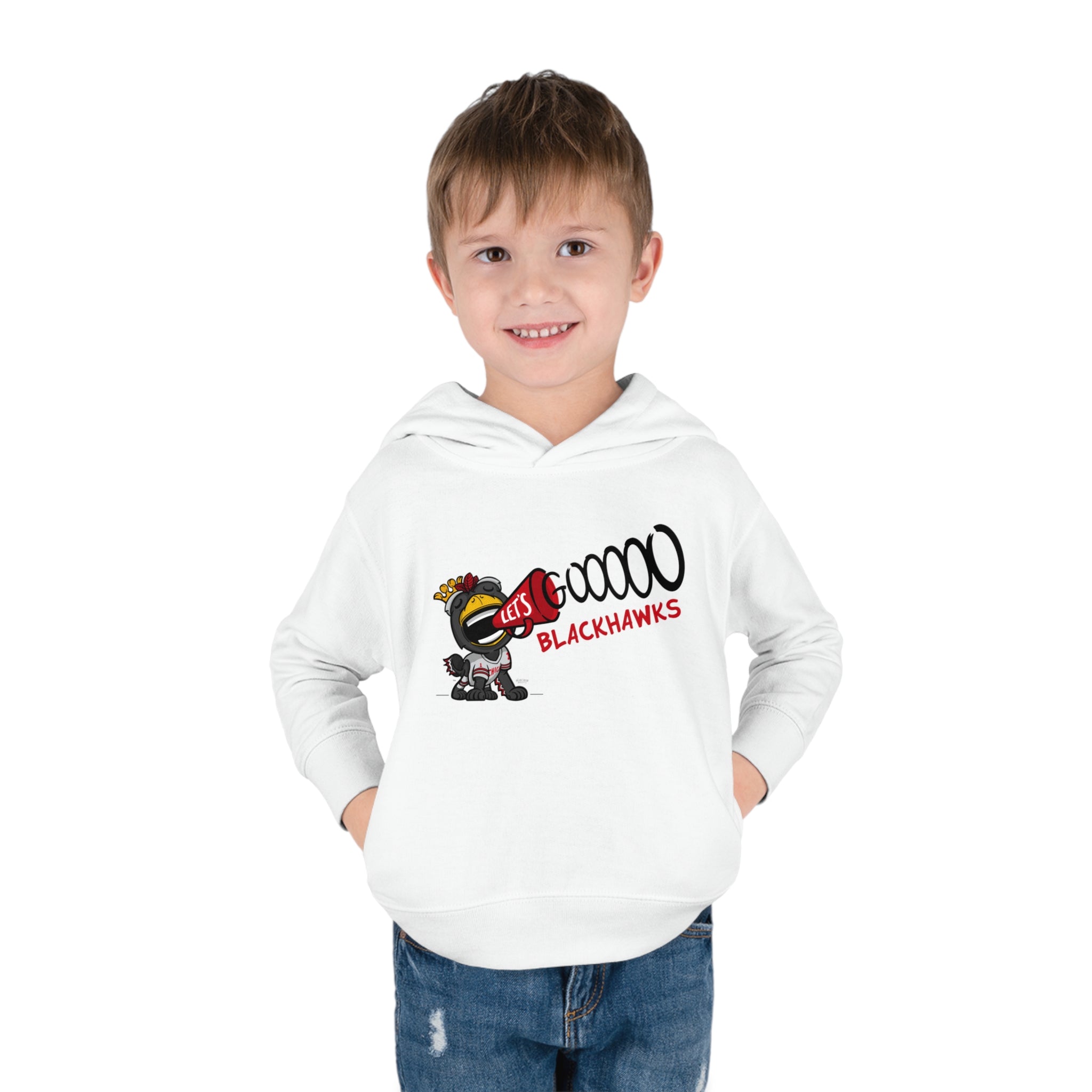 Toddler Pullover Fleece Hoodie - Let's Go - Lil' Tommy CHI Hockey