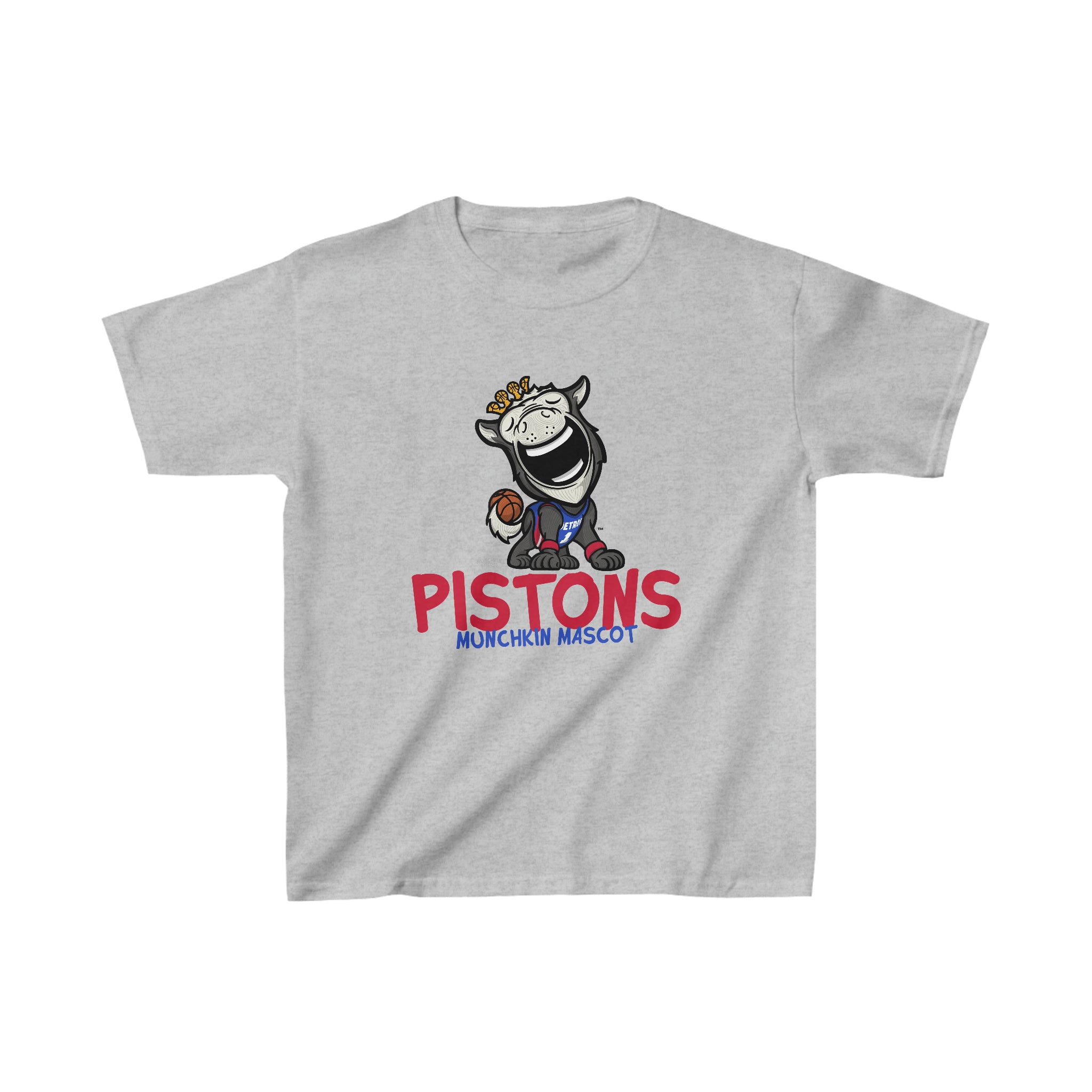 Kids Heavy Cotton™ Tee - Munchkin Mascot - Lil' Hooper DET Basketball