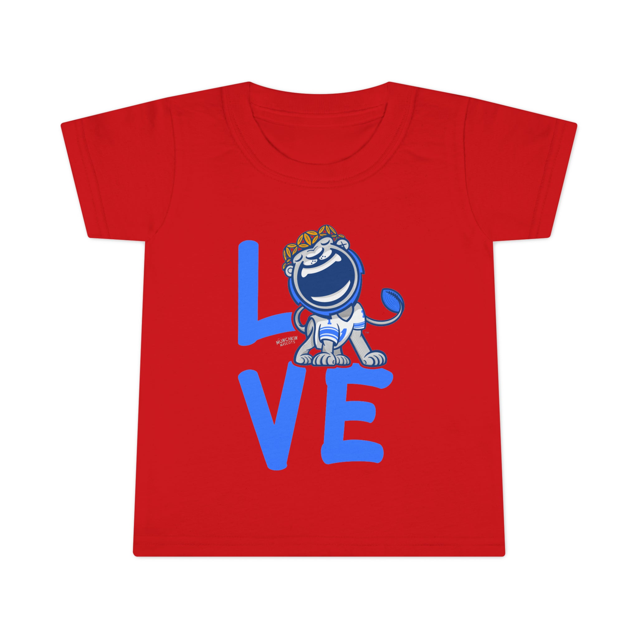 Toddler T-shirt - LOVE - Lil' Miss Roary DET Football