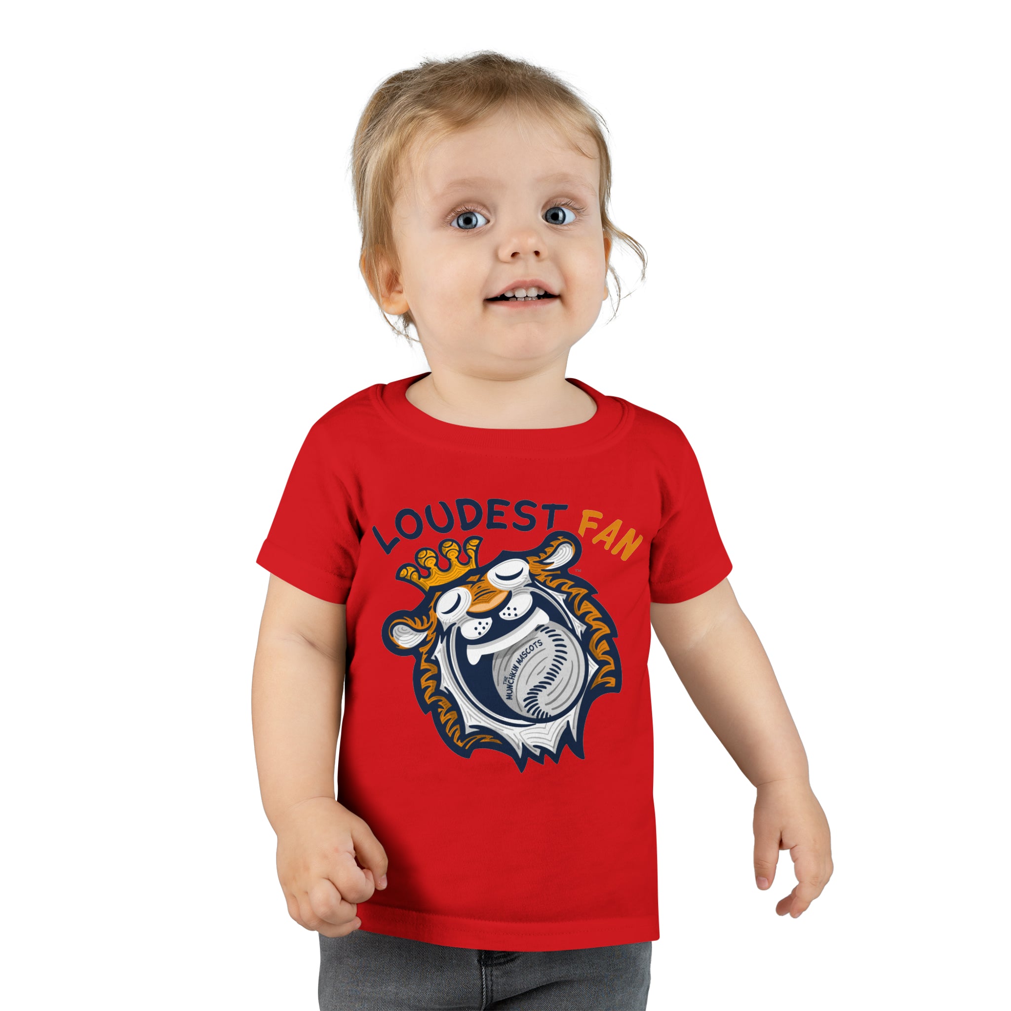 Toddler T-shirt - Loudest Fan - Lil' Paws DET Baseball