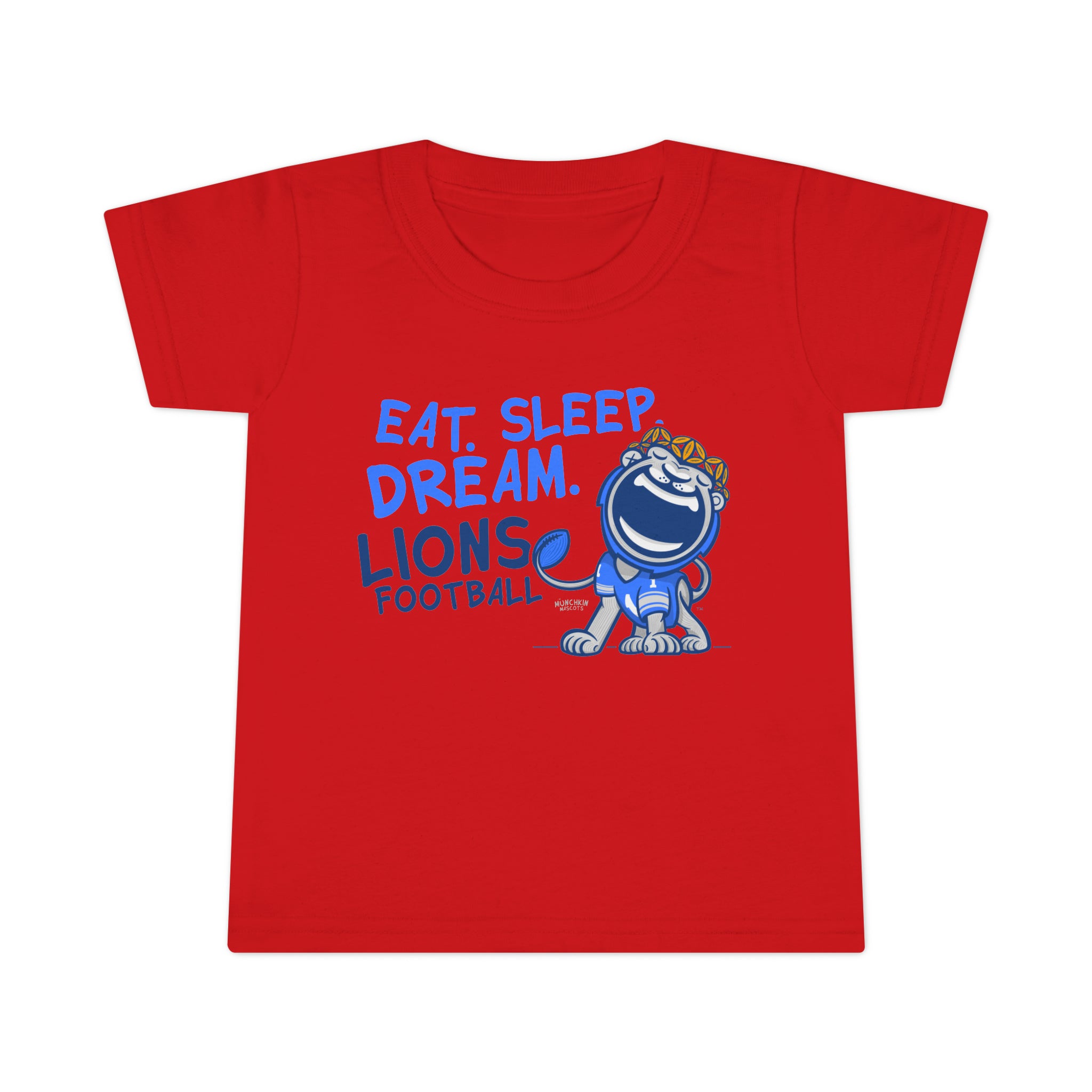 Toddler T-shirt - Eat Sleep Dream - Lil' Miss Roary DET Football