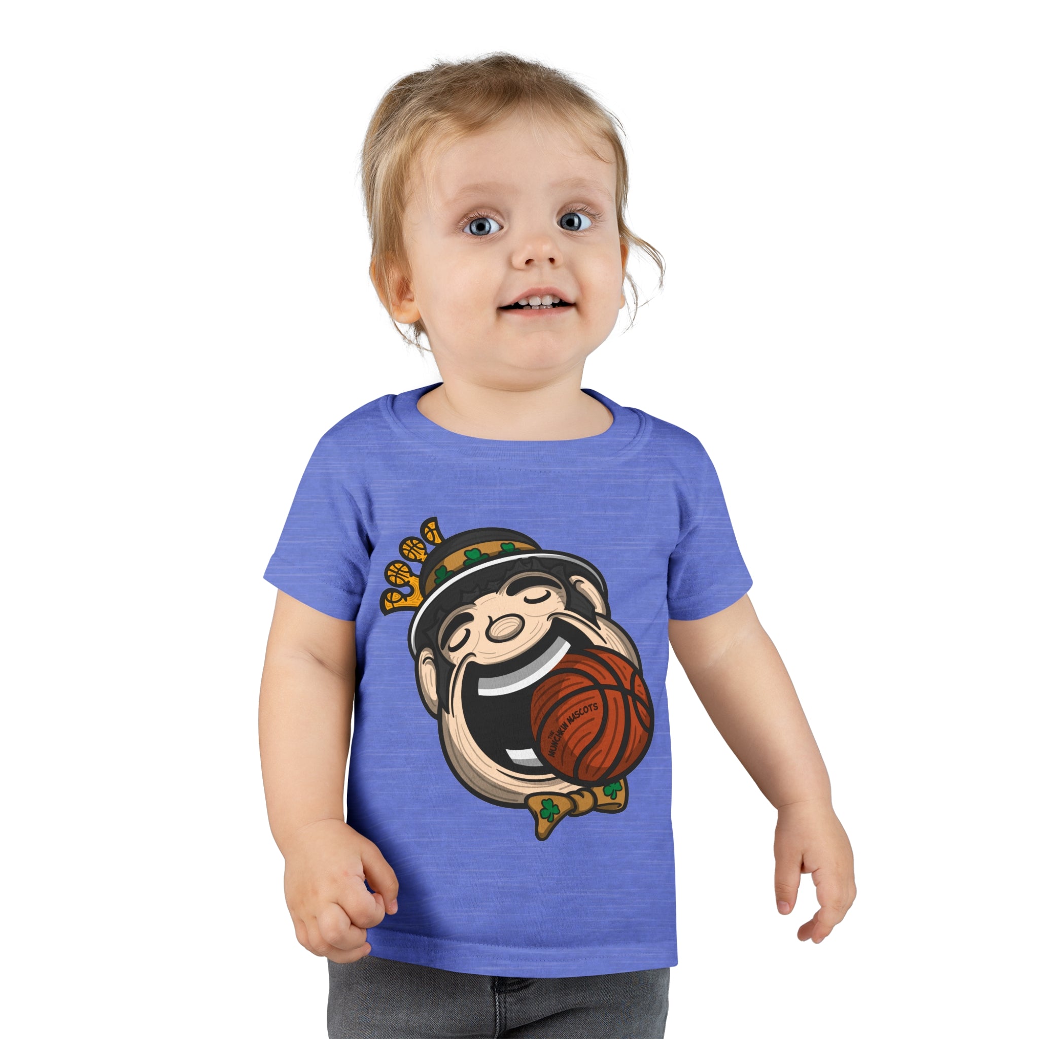 Toddler T-shirt - Mascot Face - Lil' Lucky BOS Basketball