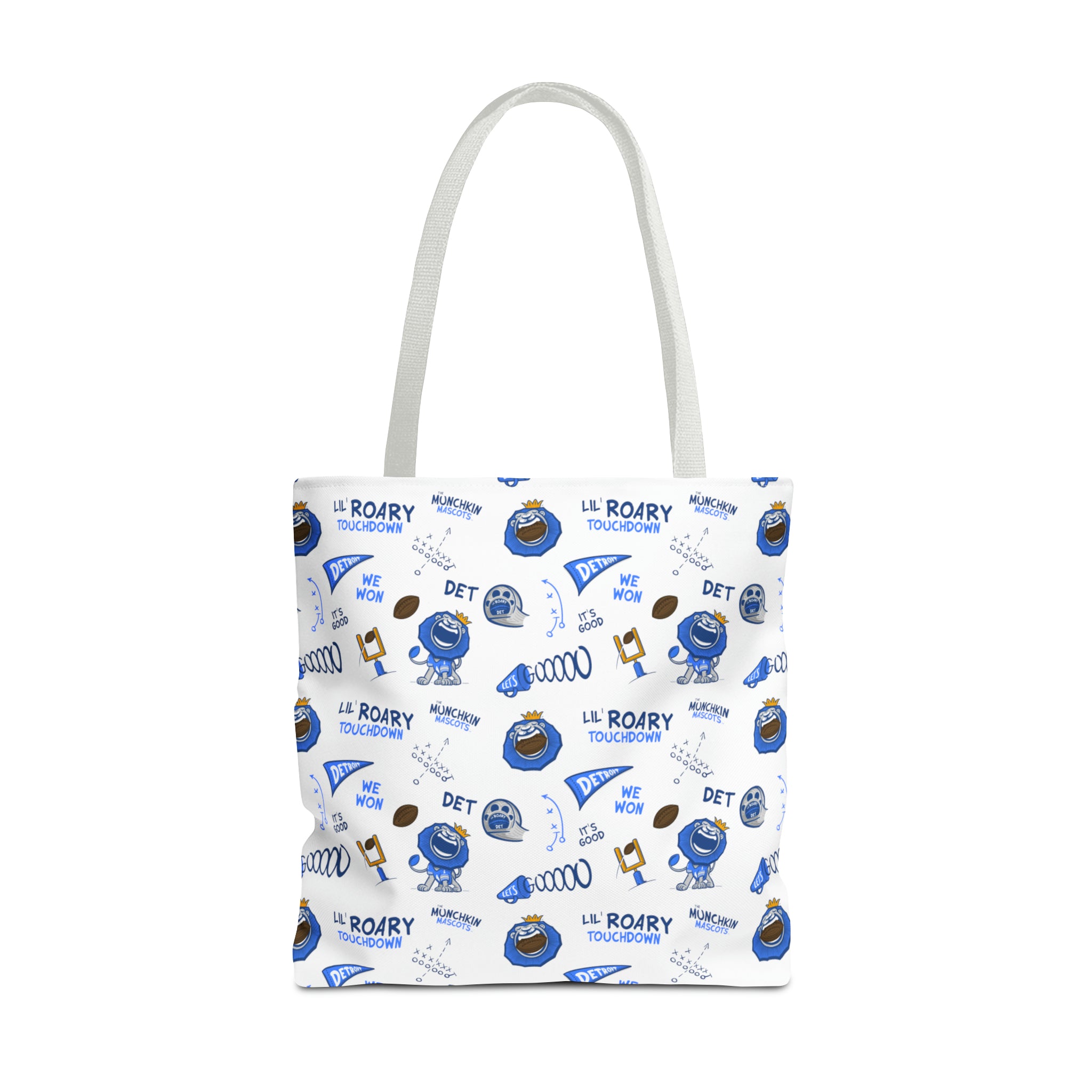 Tote Bag (AOP) - Pattern - Lil' Roary DET Football