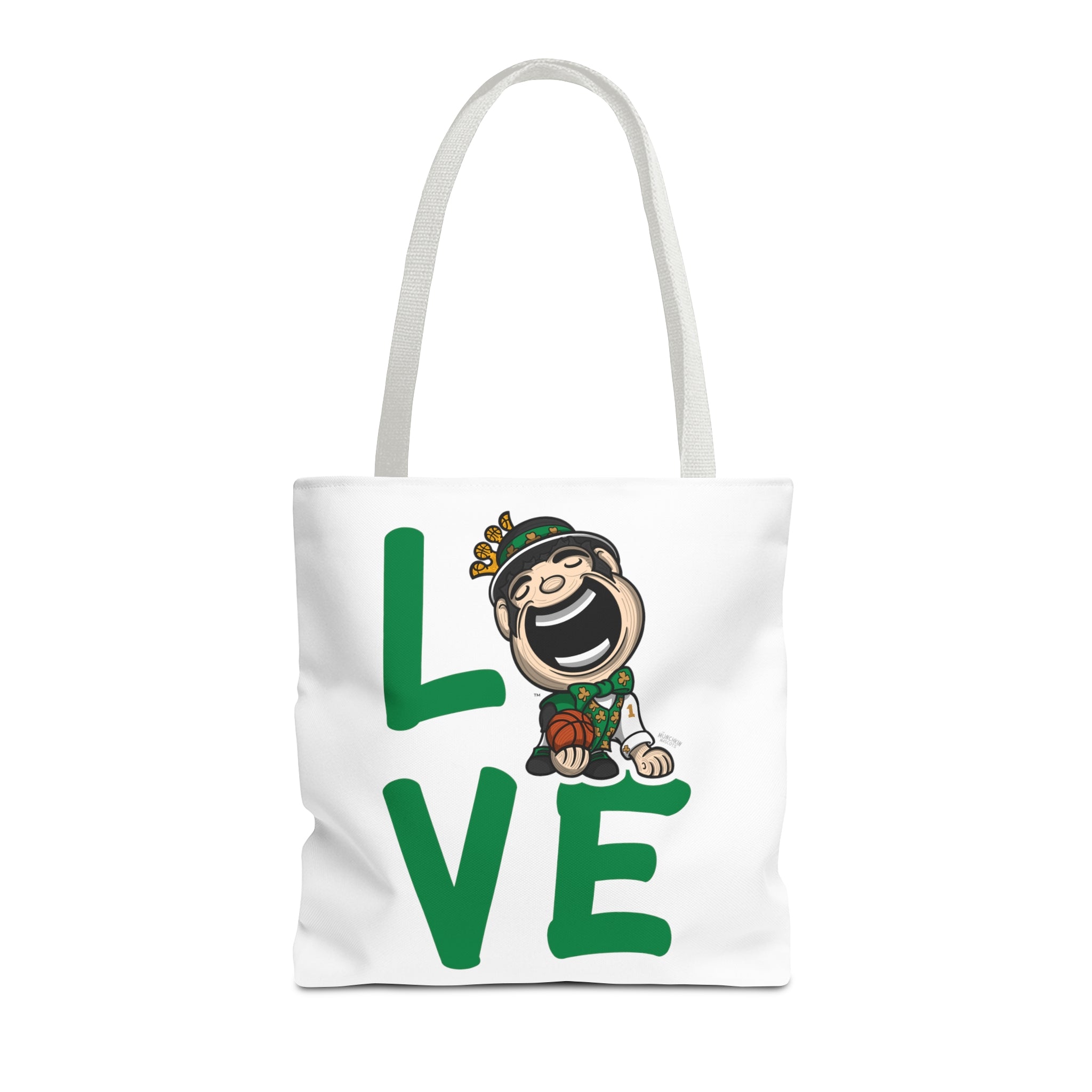 Tote Bag (AOP) - LOVE + Lets Go - Lil' Lucky BOS Basketball