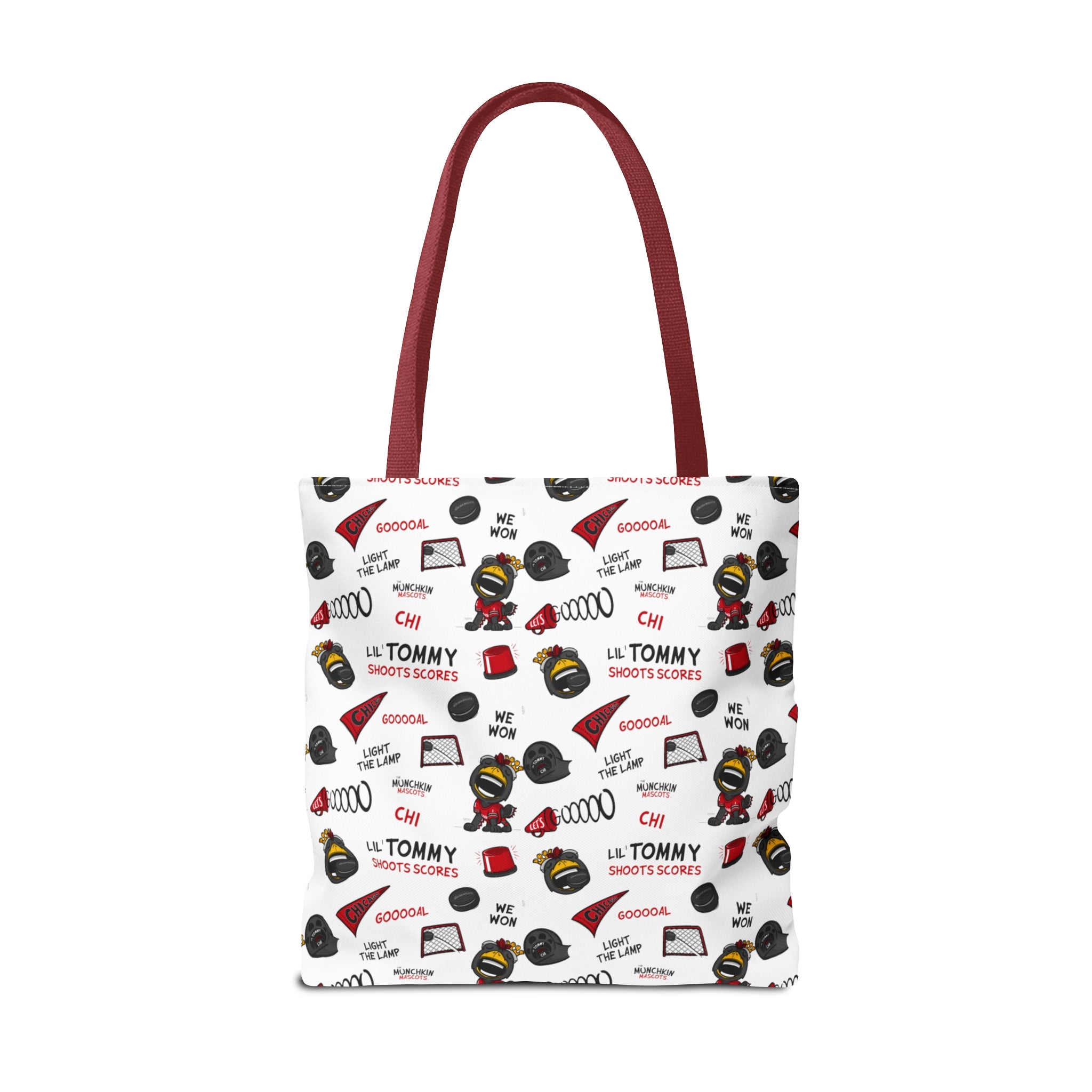 Tote Bag (AOP) - Pattern - Lil' Tommy CHI Hockey