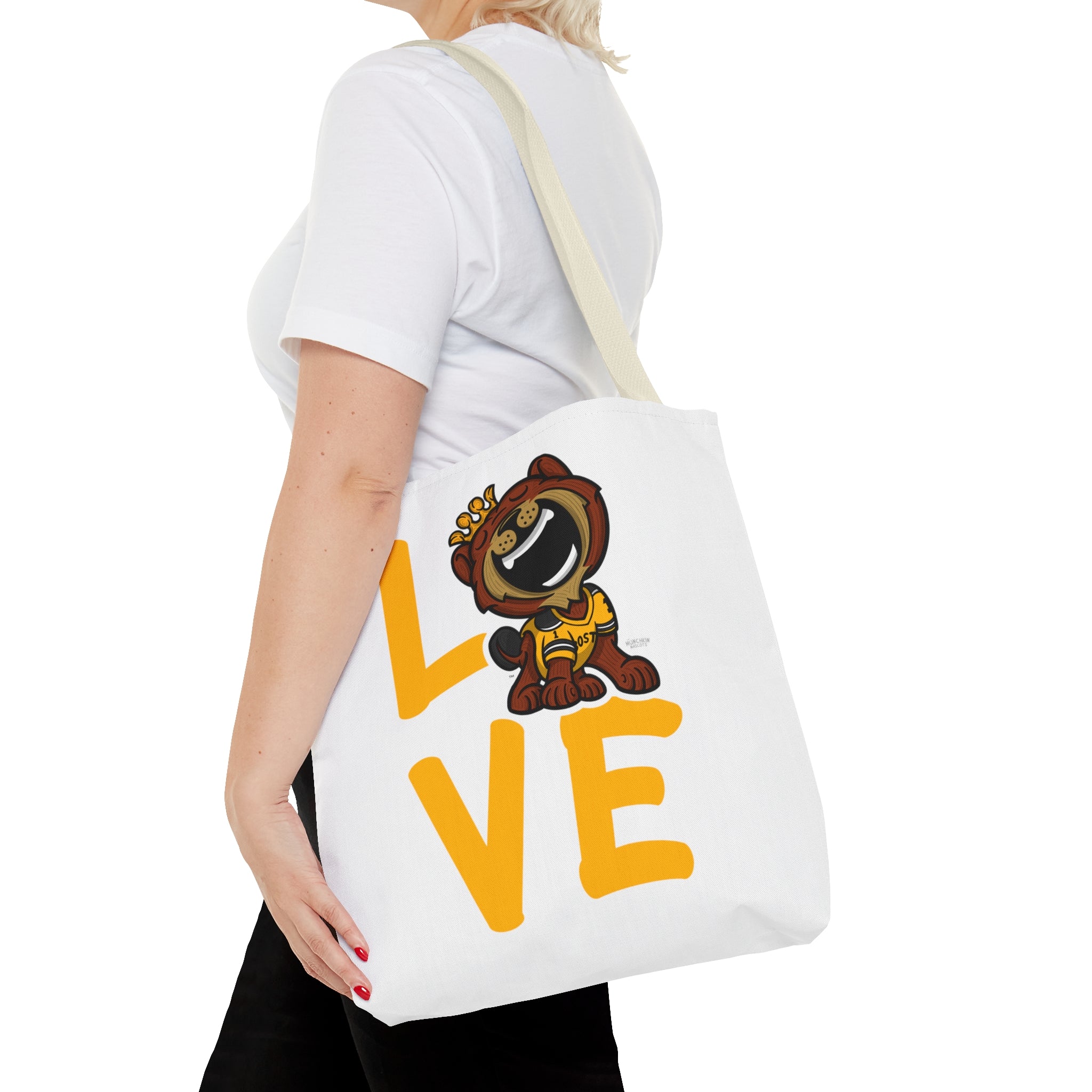 Tote Bag (AOP) - LOVE + Lets Go - Lil' Blades BOS Hockey