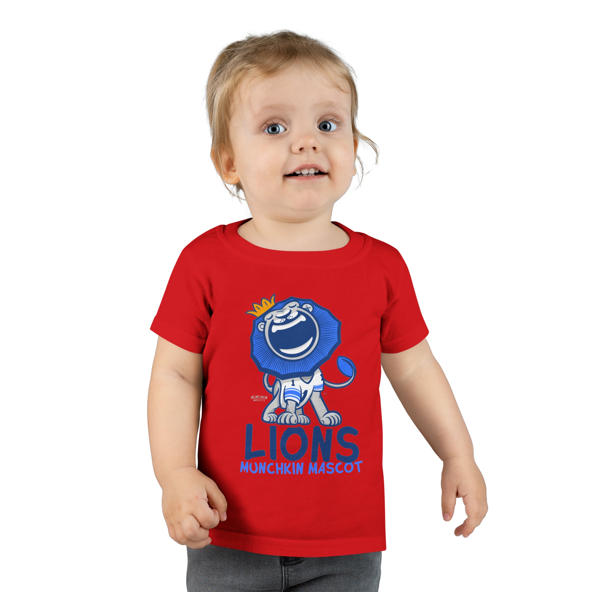 Toddler T-shirt - Munchkin Mascot - Lil' Roary DET Football