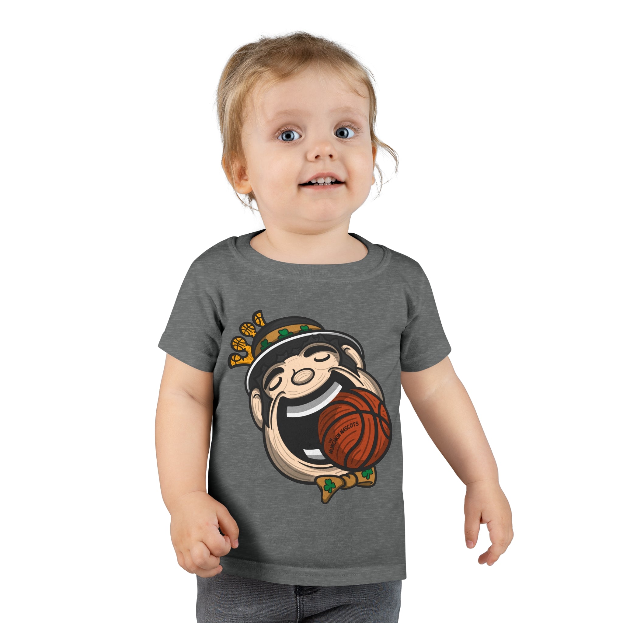 Toddler T-shirt - Mascot Face - Lil' Lucky BOS Basketball