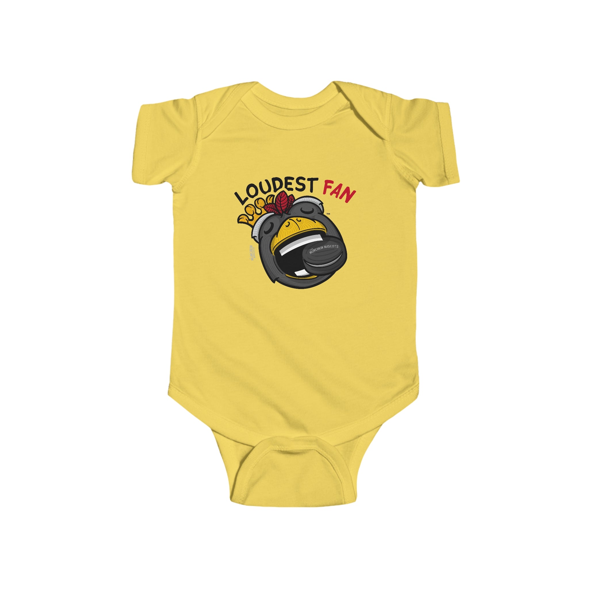 Infant Fine Jersey Bodysuit - Loudest Fan - Lil' Tommy CHI Hockey