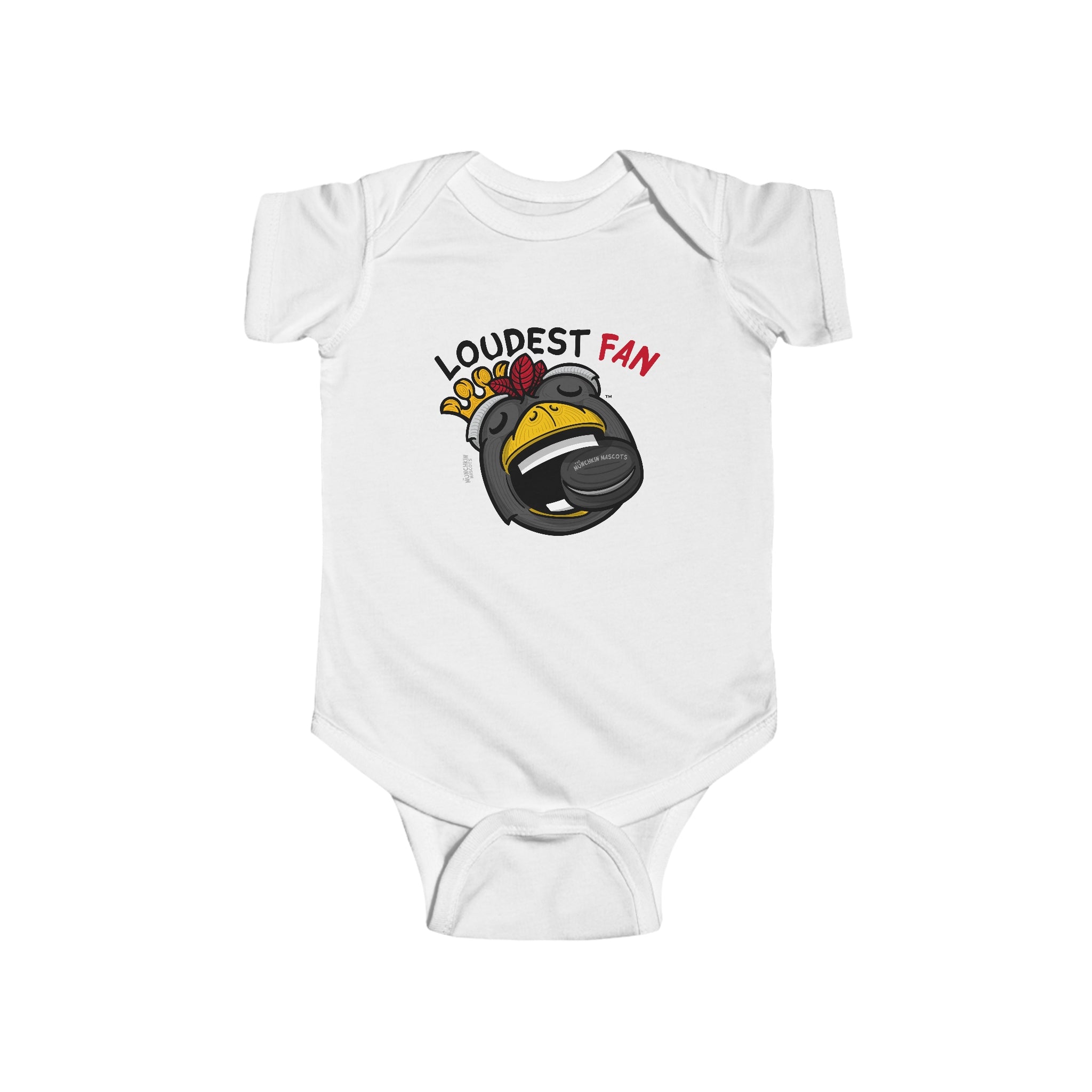 Infant Fine Jersey Bodysuit - Loudest Fan - Lil' Tommy CHI Hockey