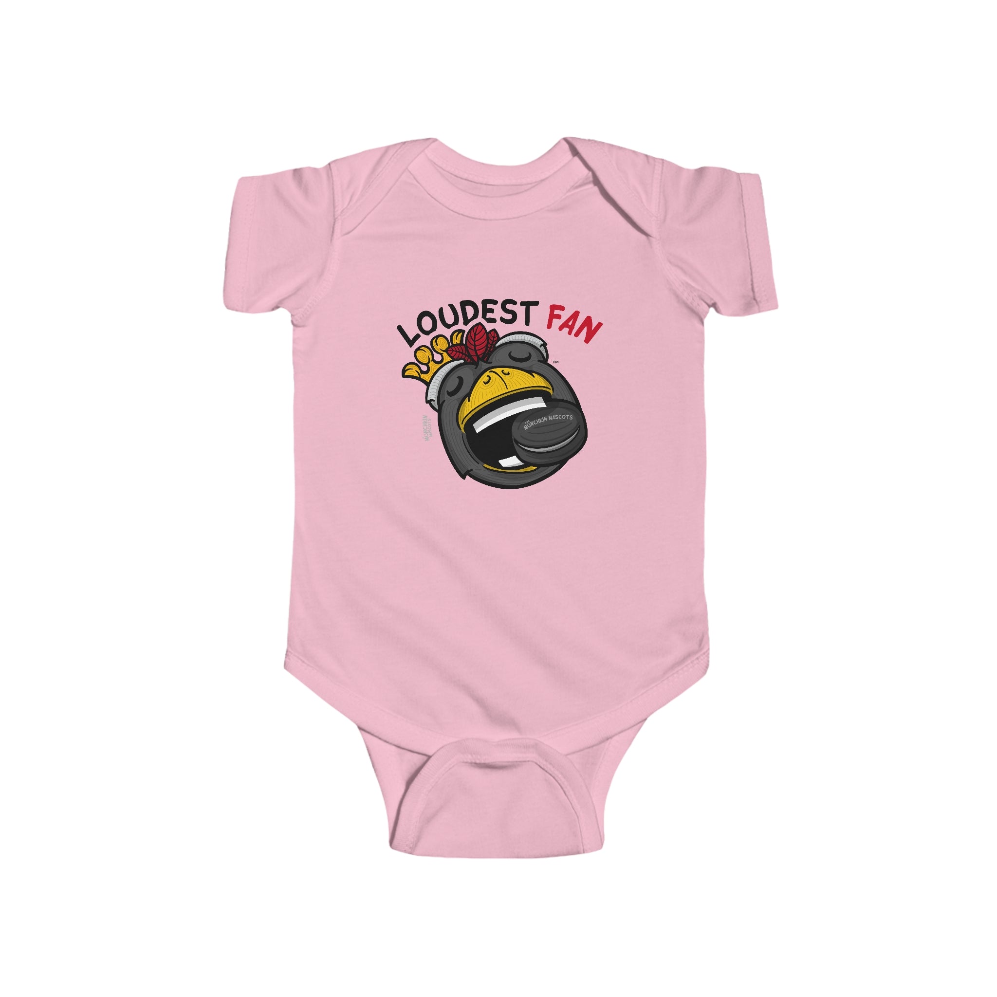 Infant Fine Jersey Bodysuit - Loudest Fan - Lil' Tommy CHI Hockey