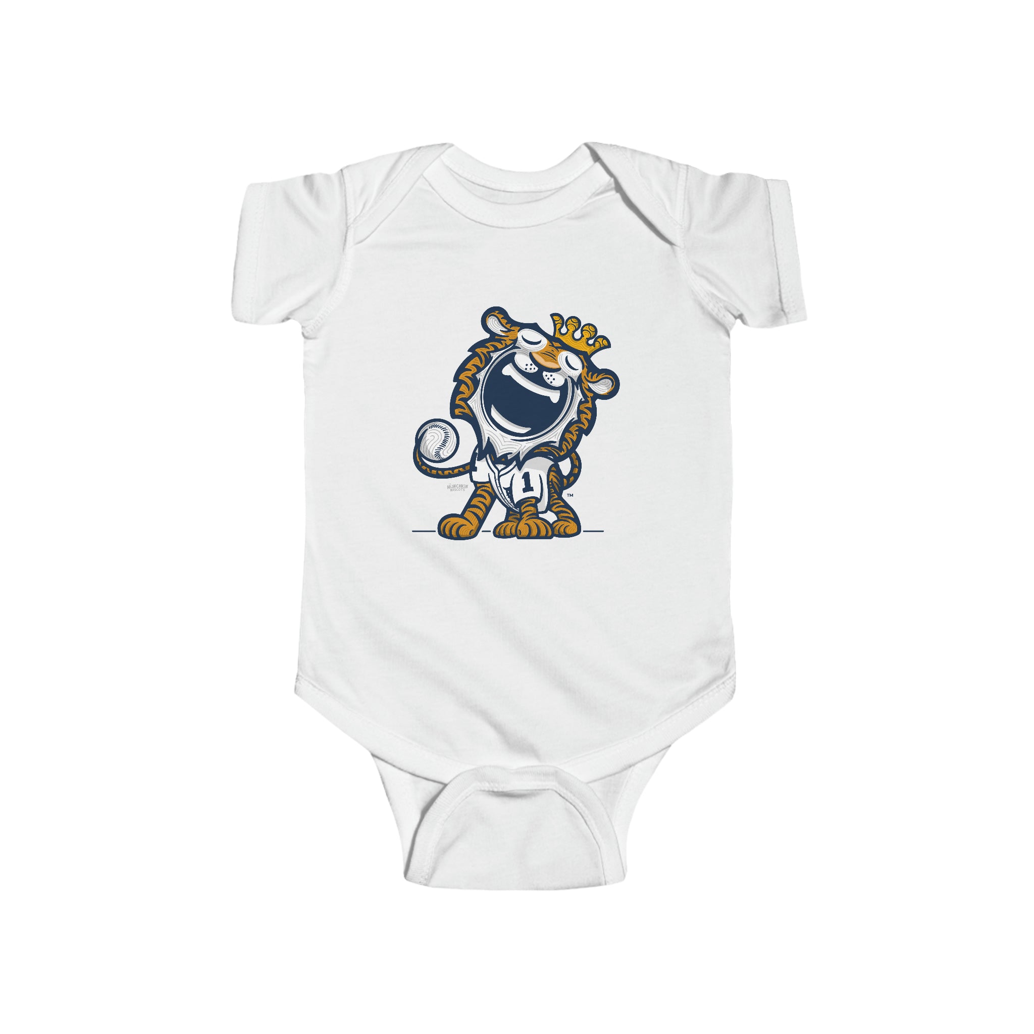 Infant Fine Jersey Bodysuit - Home Jersey - Lil' Paws DET Baseball