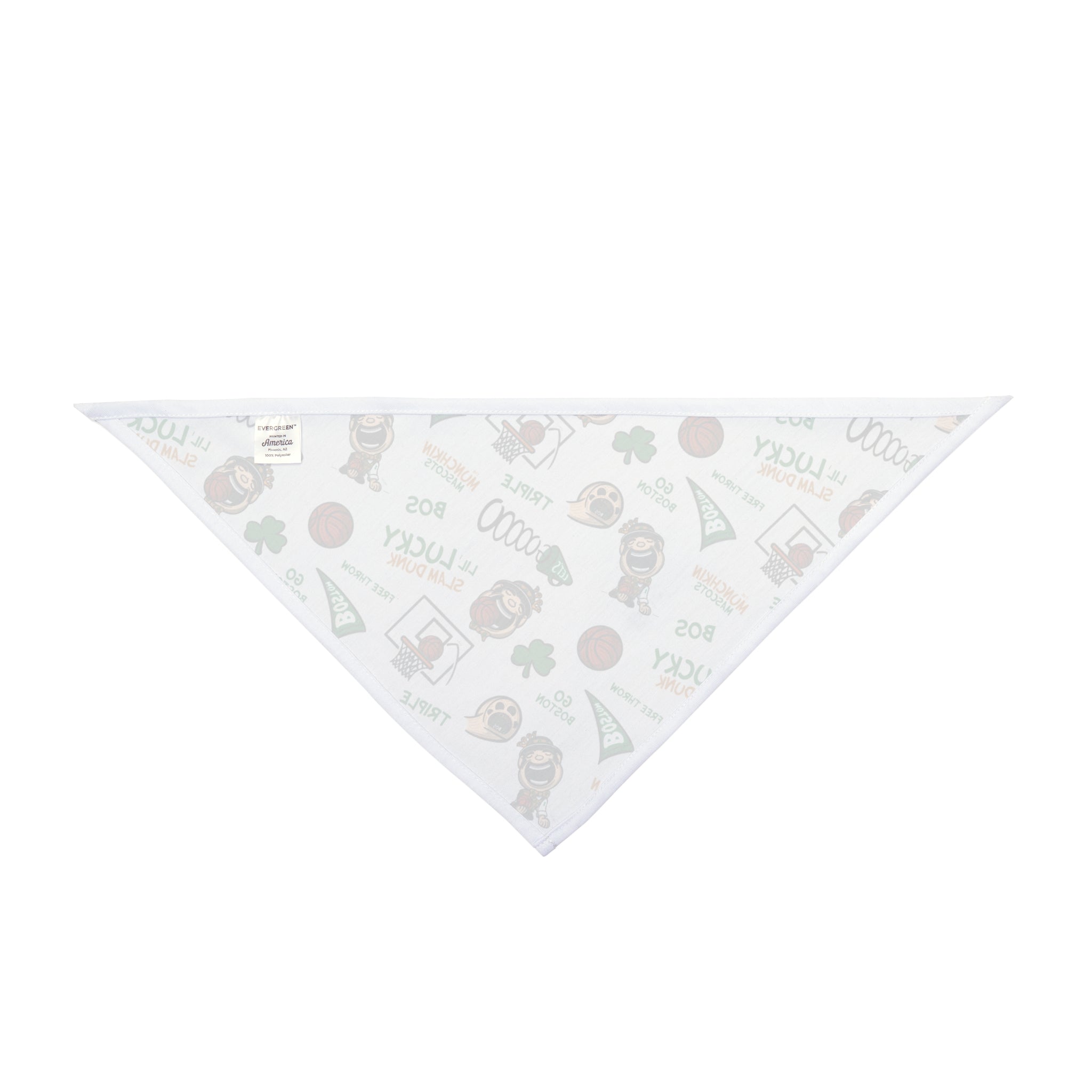 Pet Bandana - Pattern - Lil' Lucky BOS Basketball