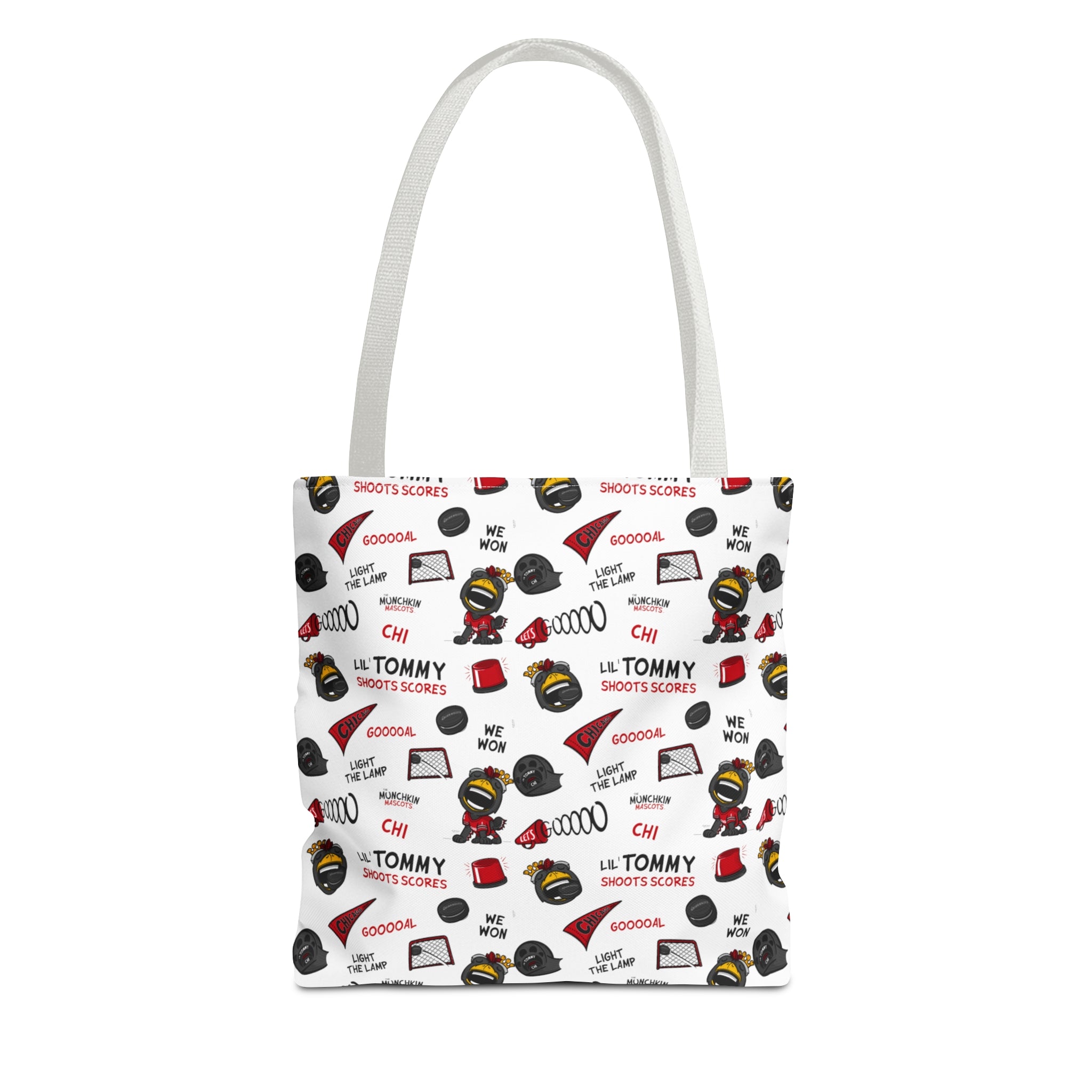 Tote Bag (AOP) - Pattern - Lil' Tommy CHI Hockey