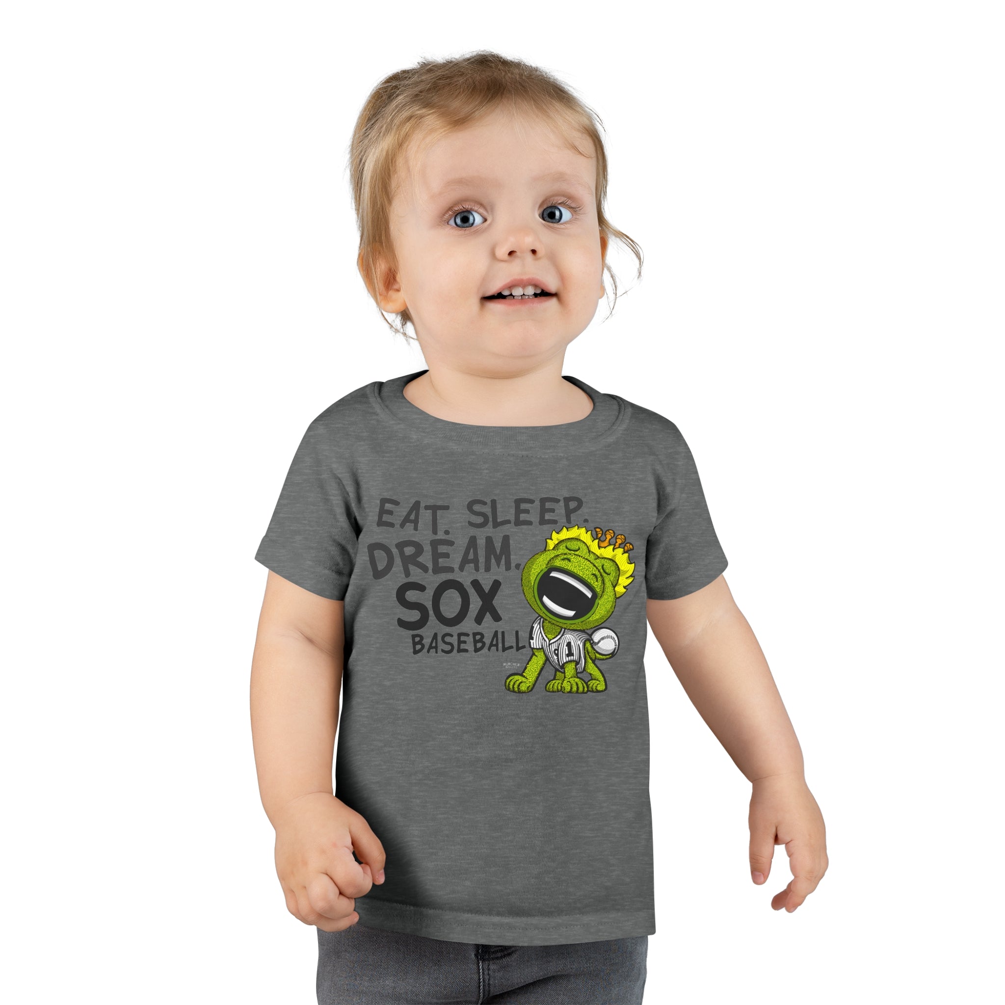 Toddler T-shirt - Eat Sleep Dream - Lil' Southpaw CHI Baseball