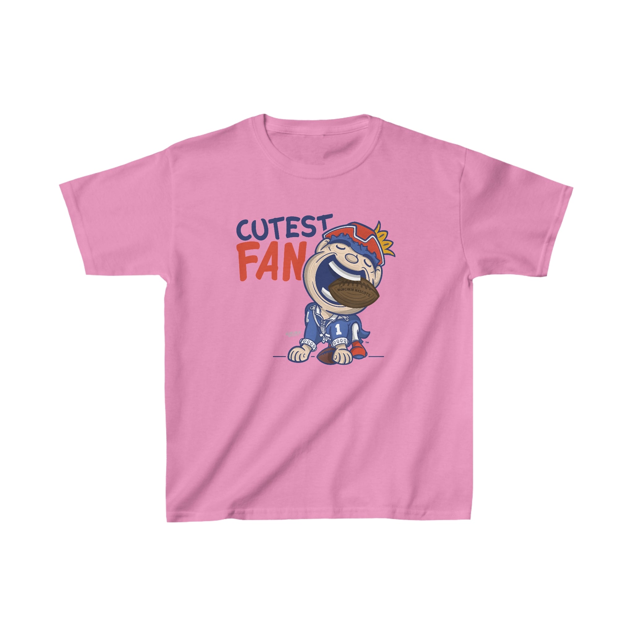 Kids Heavy Cotton™ Tee - Cutest Fan - Lil' Pat NE Football