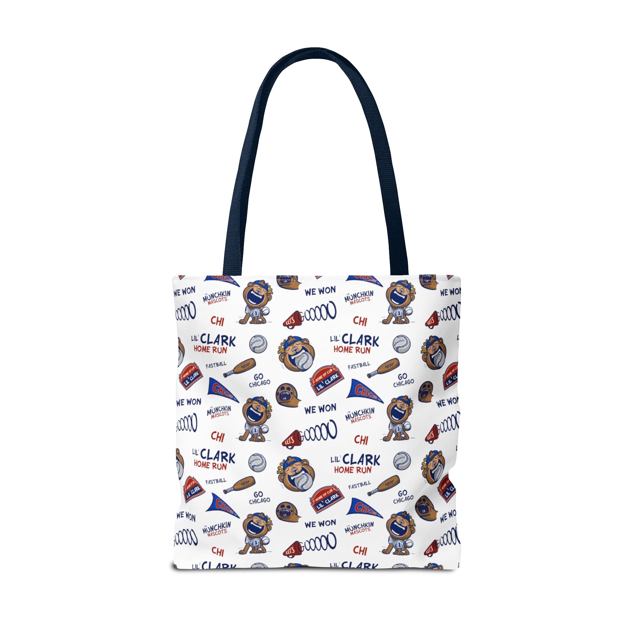 Tote Bag (AOP) - Pattern - Lil' Clark CHI Baseball