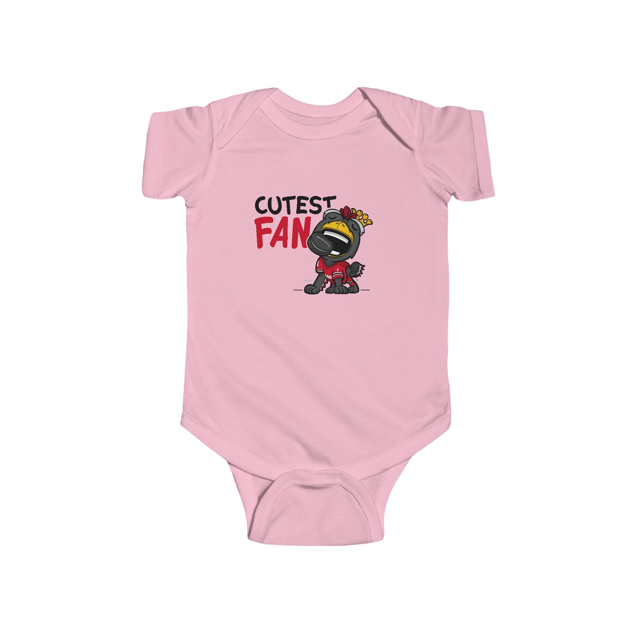 Infant Fine Jersey Bodysuit - Cutest Fan - Lil' Tommy CHI Hockey