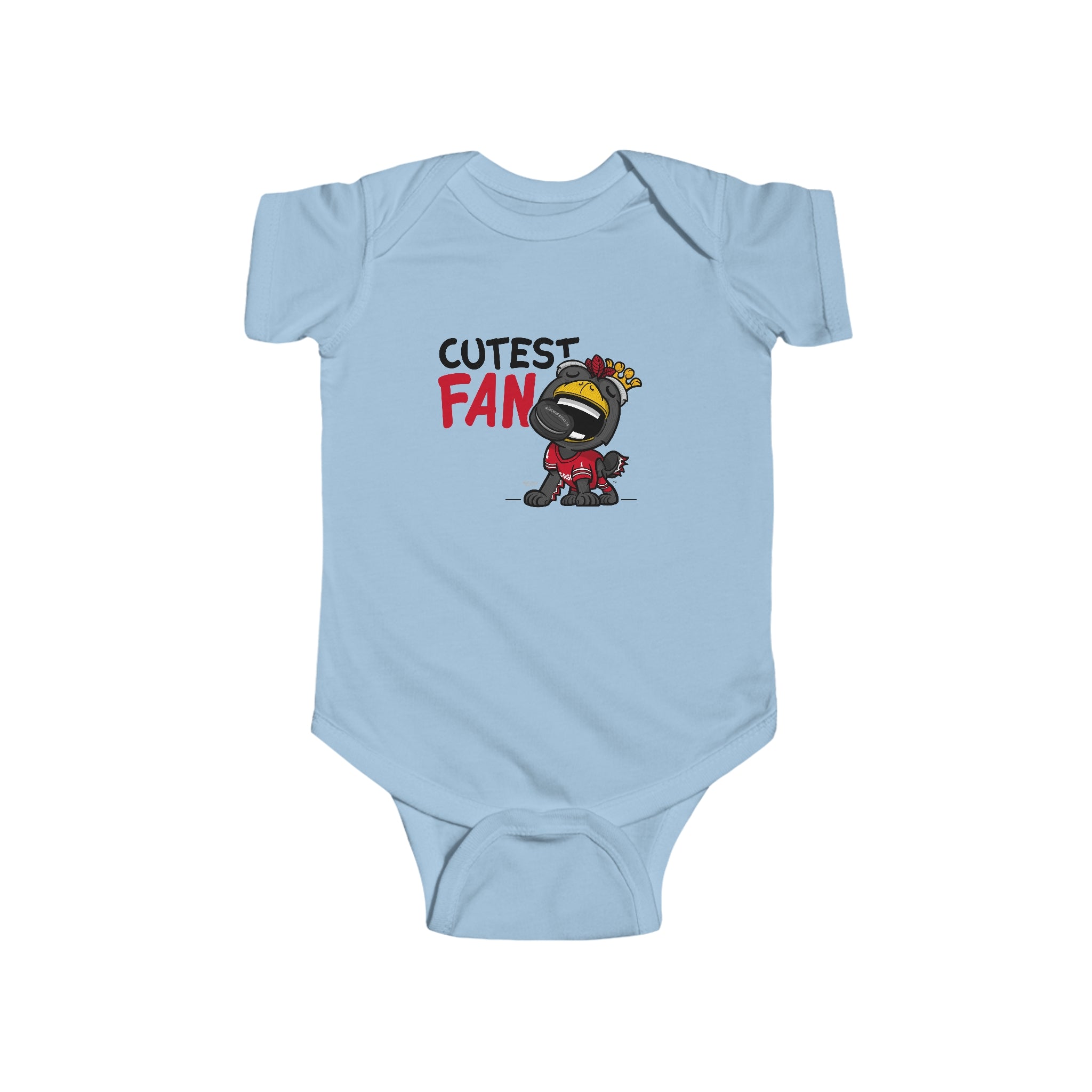 Infant Fine Jersey Bodysuit - Cutest Fan - Lil' Tommy CHI Hockey