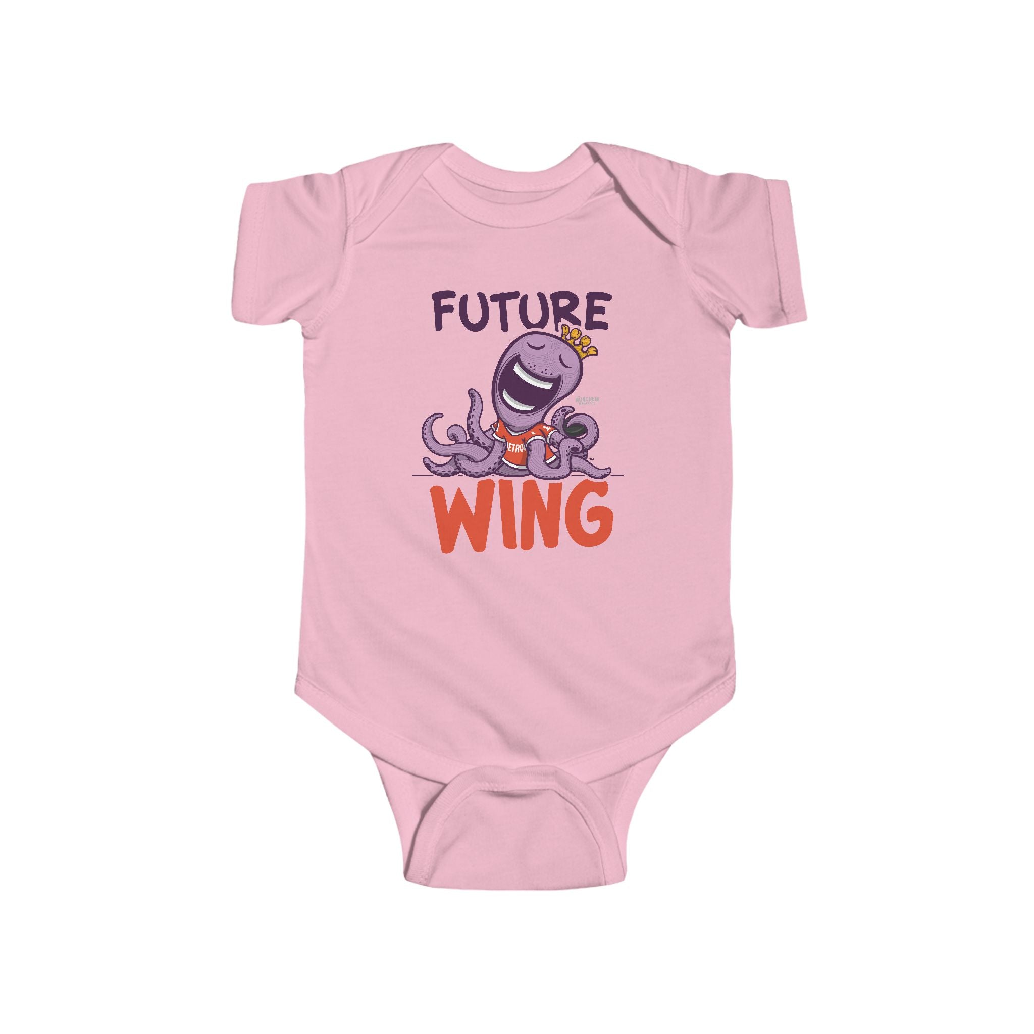 Detroit Hockey Newborn & Infant Lil' Stanley 'Future' Jersey Bodysuit | Hand-Drawn Art | Gifts for Newborns