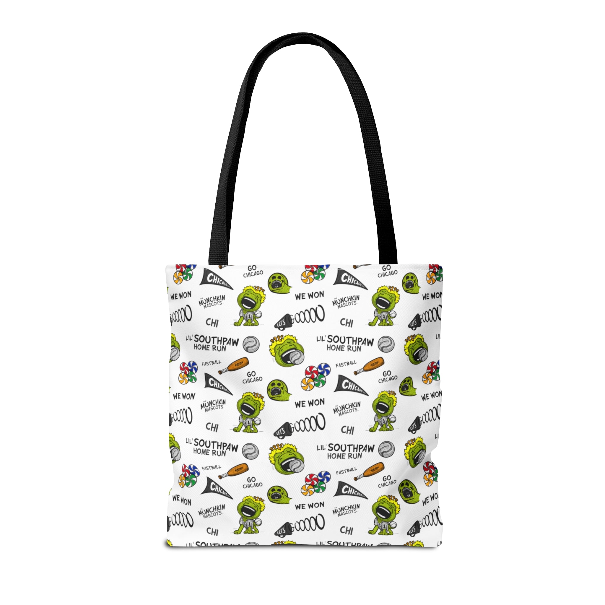 Tote Bag (AOP) - Pattern - Lil' Southpaw CHI Baseball