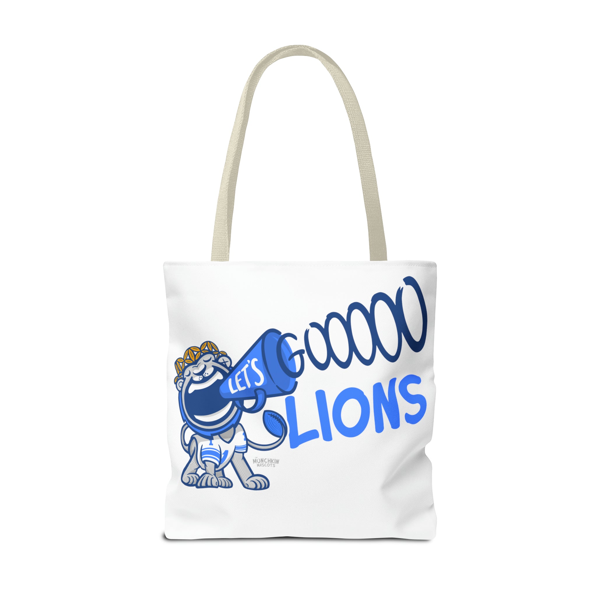 Tote Bag (AOP) - LOVE + Lets Go - Lil' Miss Roary DET Football