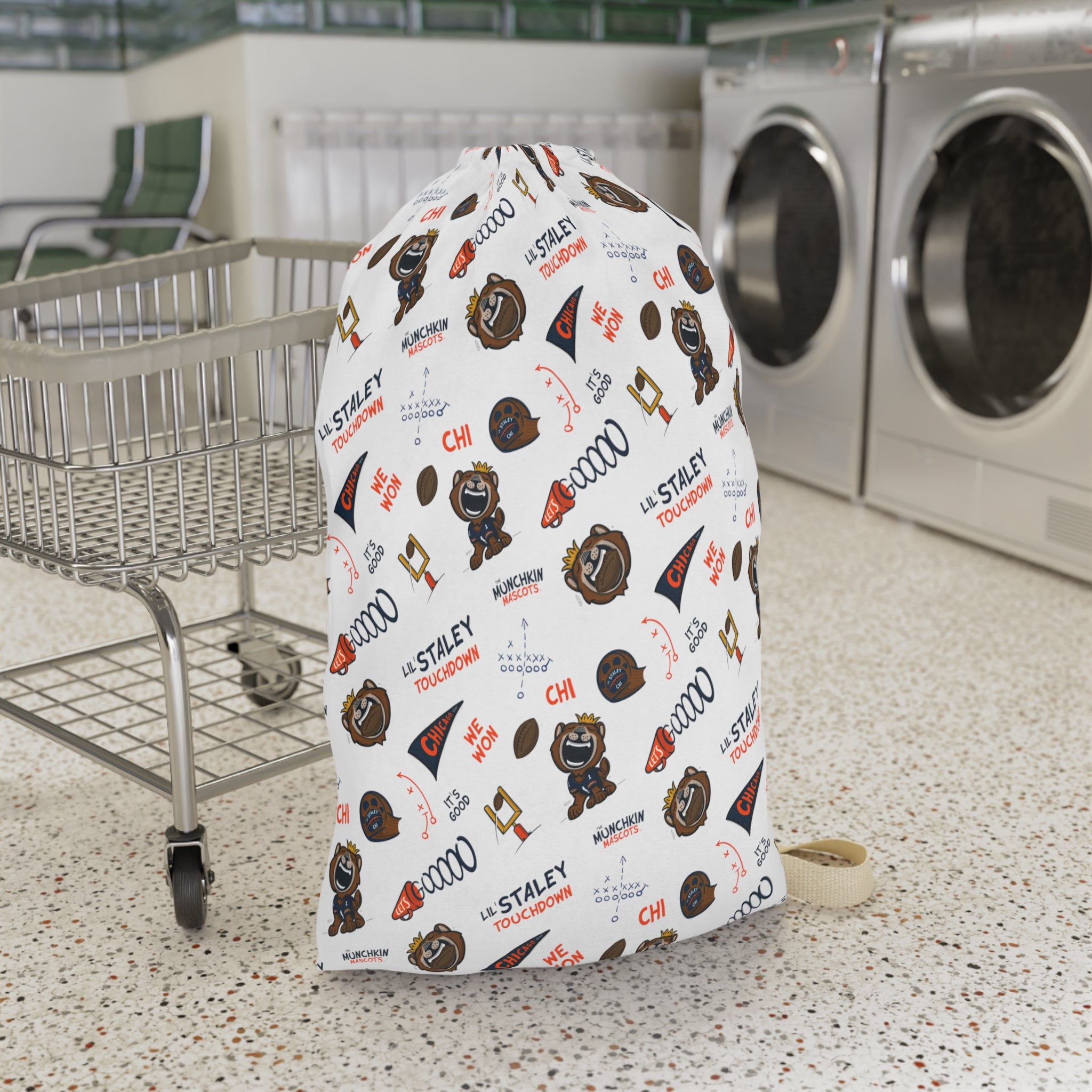 Laundry Bag - Pattern - Lil' Staley CHI Football