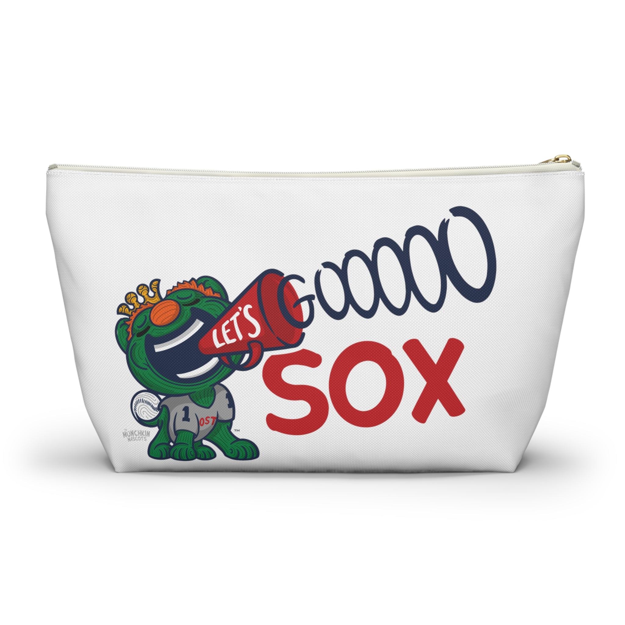 Accessory Pouch w T-bottom - Pattern - Lil' Wally BOS Baseball