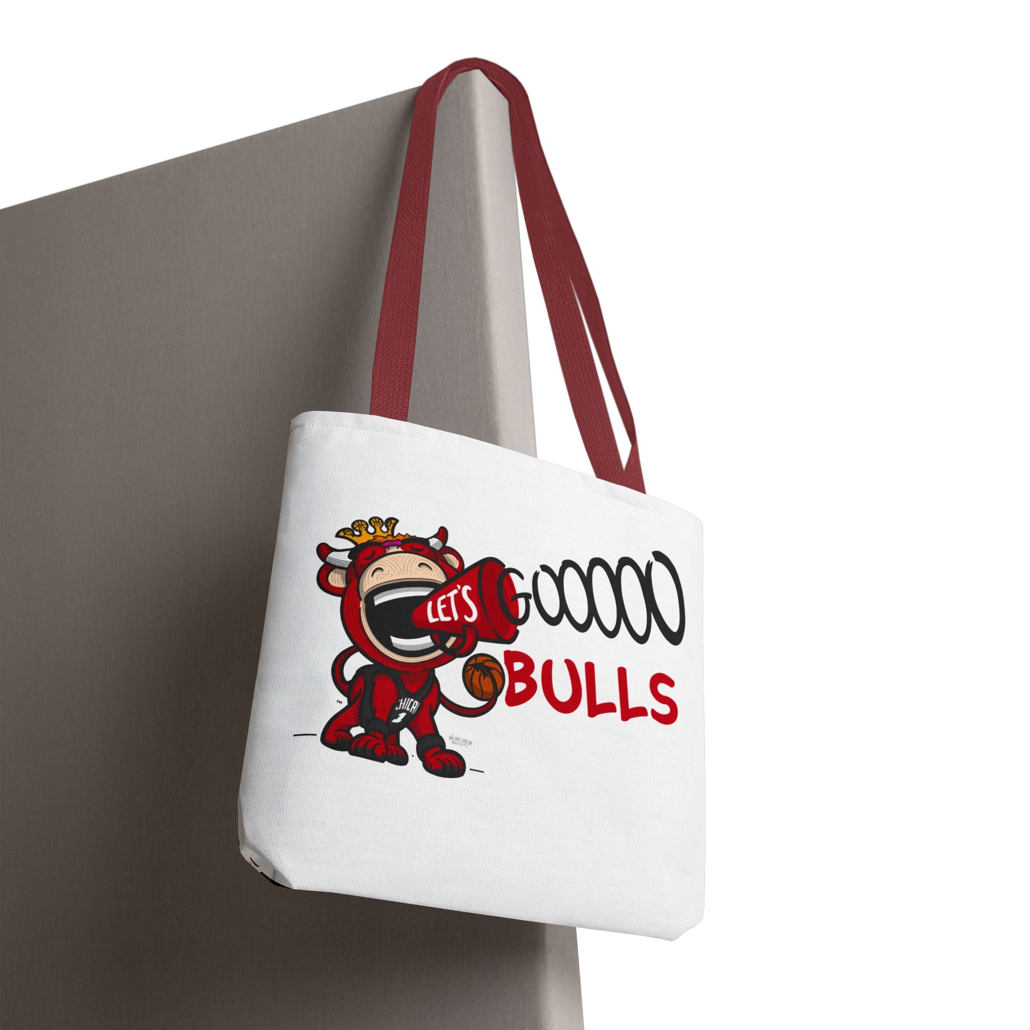 Chicago Basketball Tote Bag Lil' Benny 'Let's Go' + Pattern | Hand-Drawn Art | Gifts for Parents