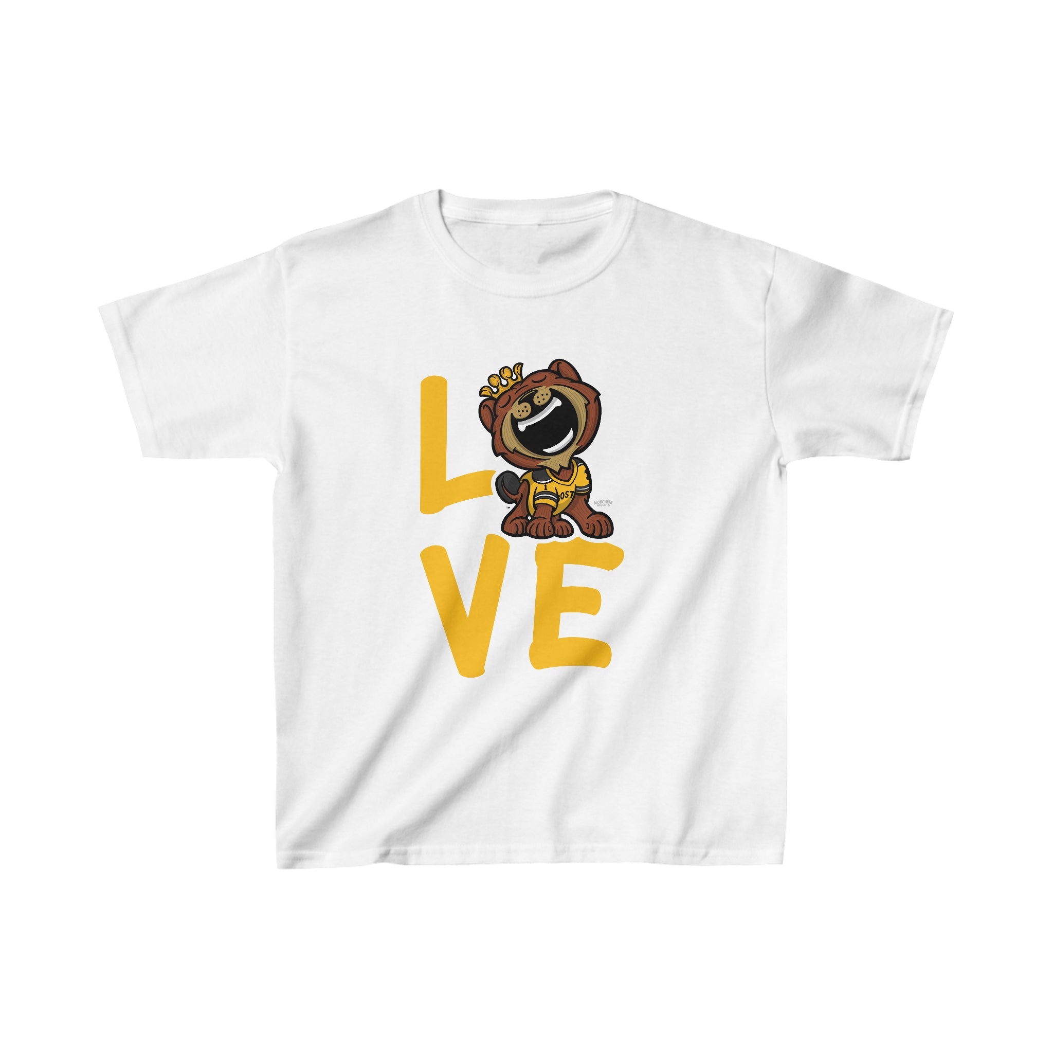 Kids Heavy Cotton™ Tee - LOVE - Lil' Blades BOS Hockey