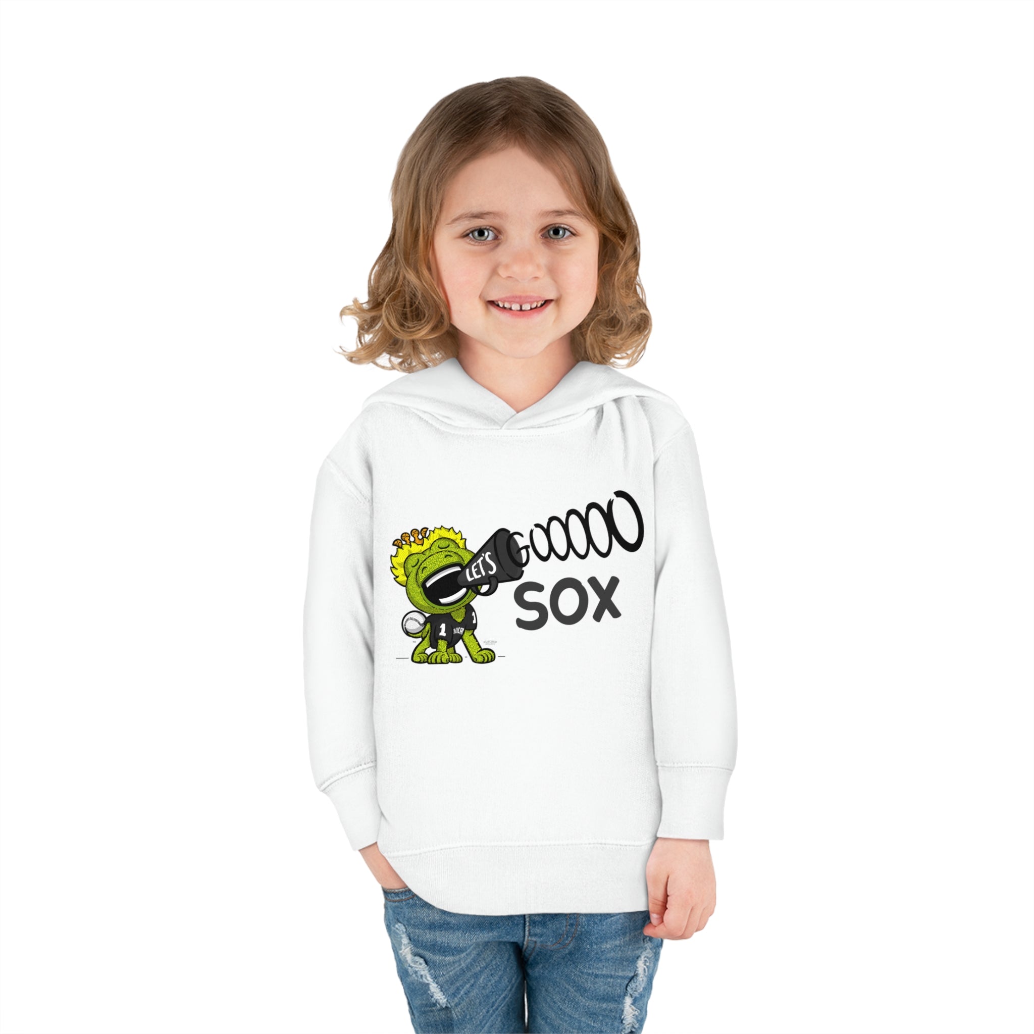 Toddler Pullover Fleece Hoodie - Let's Go - Lil' Southpaw CHI Baseball