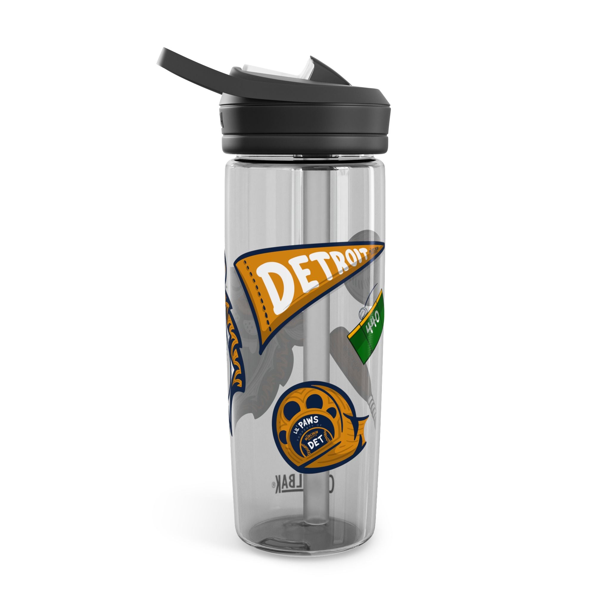 Detroit Baseball CamelBak Eddy® Lil' Paws Water Bottle, 20oz\25oz | Hand-Drawn Art | Gifts for Kids