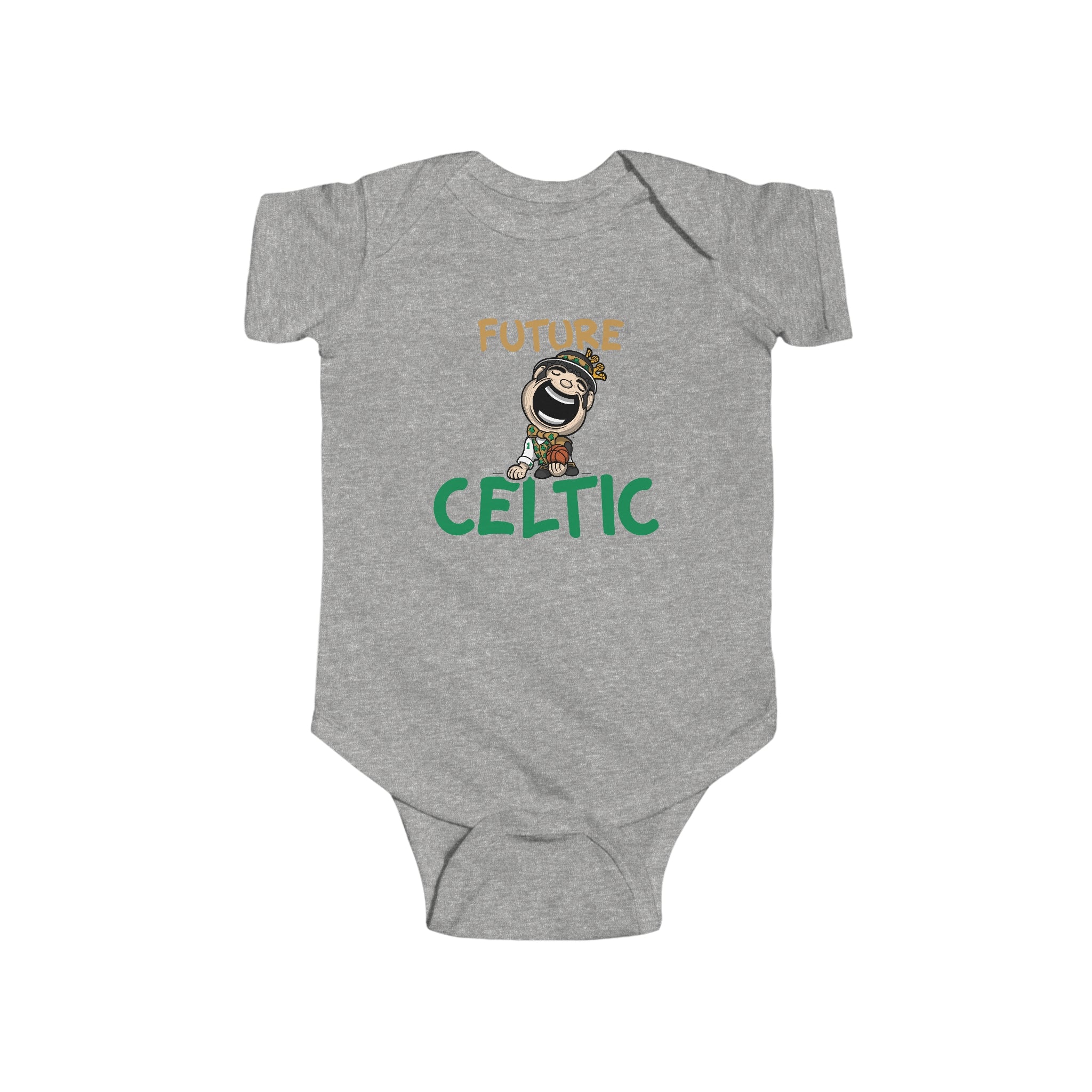 Infant Fine Jersey Bodysuit - Future Celtic - Lil' Lucky BOS Basketball