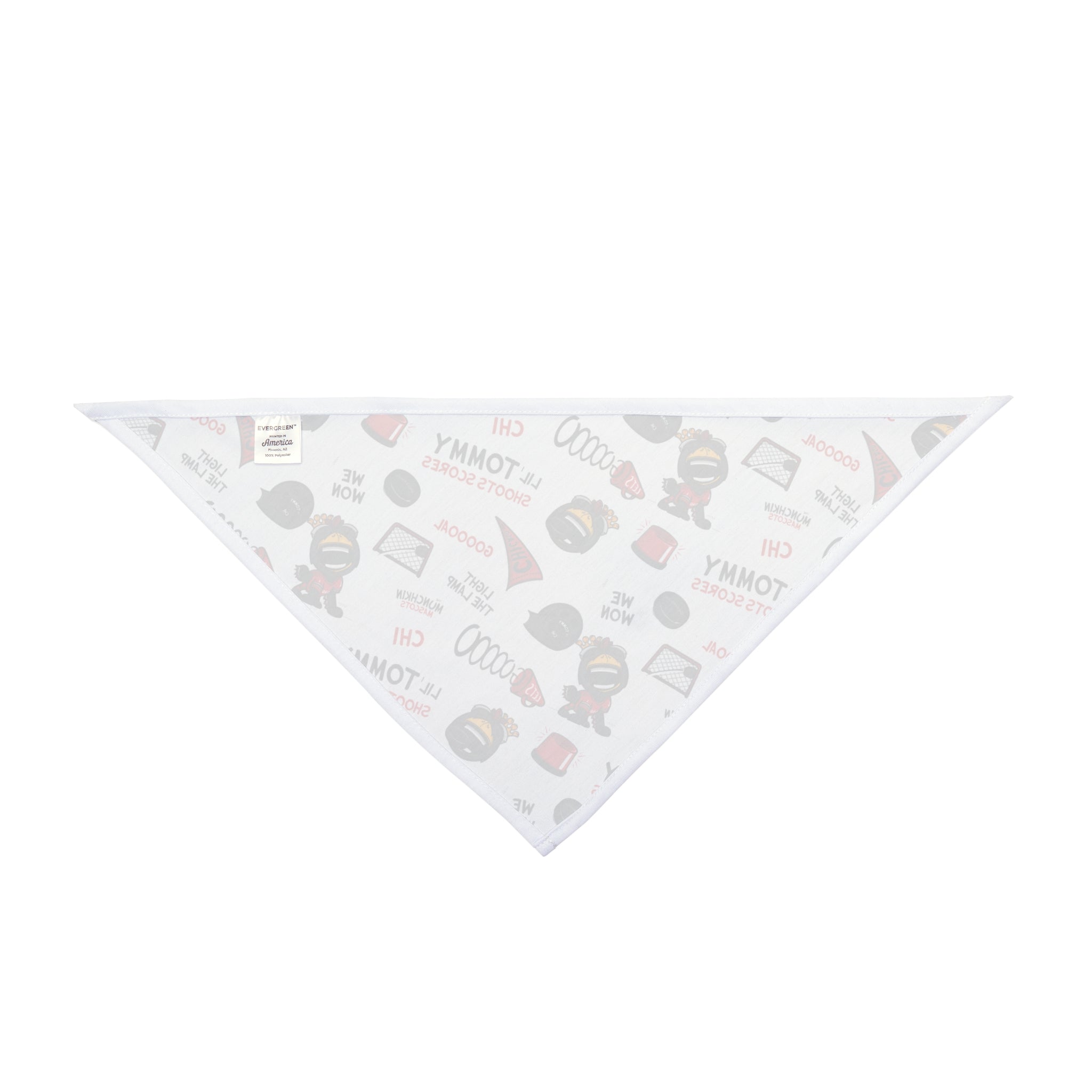 Pet Bandana - Pattern - Lil' Tommy CHI Hockey